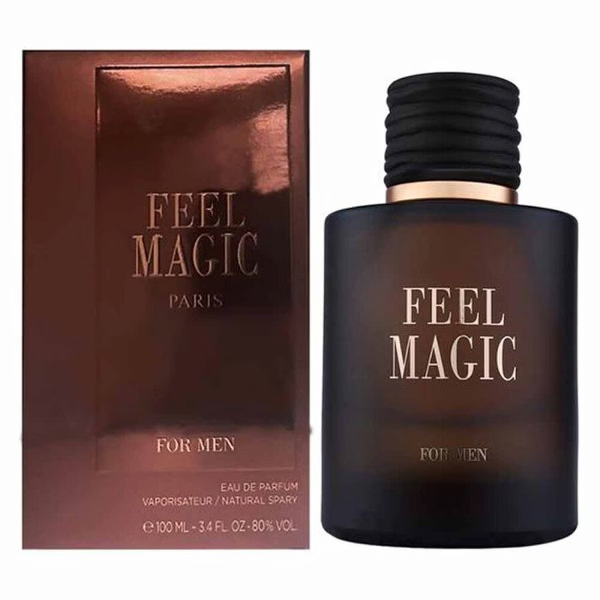 Elysees Feel Magic Eau de Parfum 3.4 oz Spray for Men | Spicy Woody Fragrance