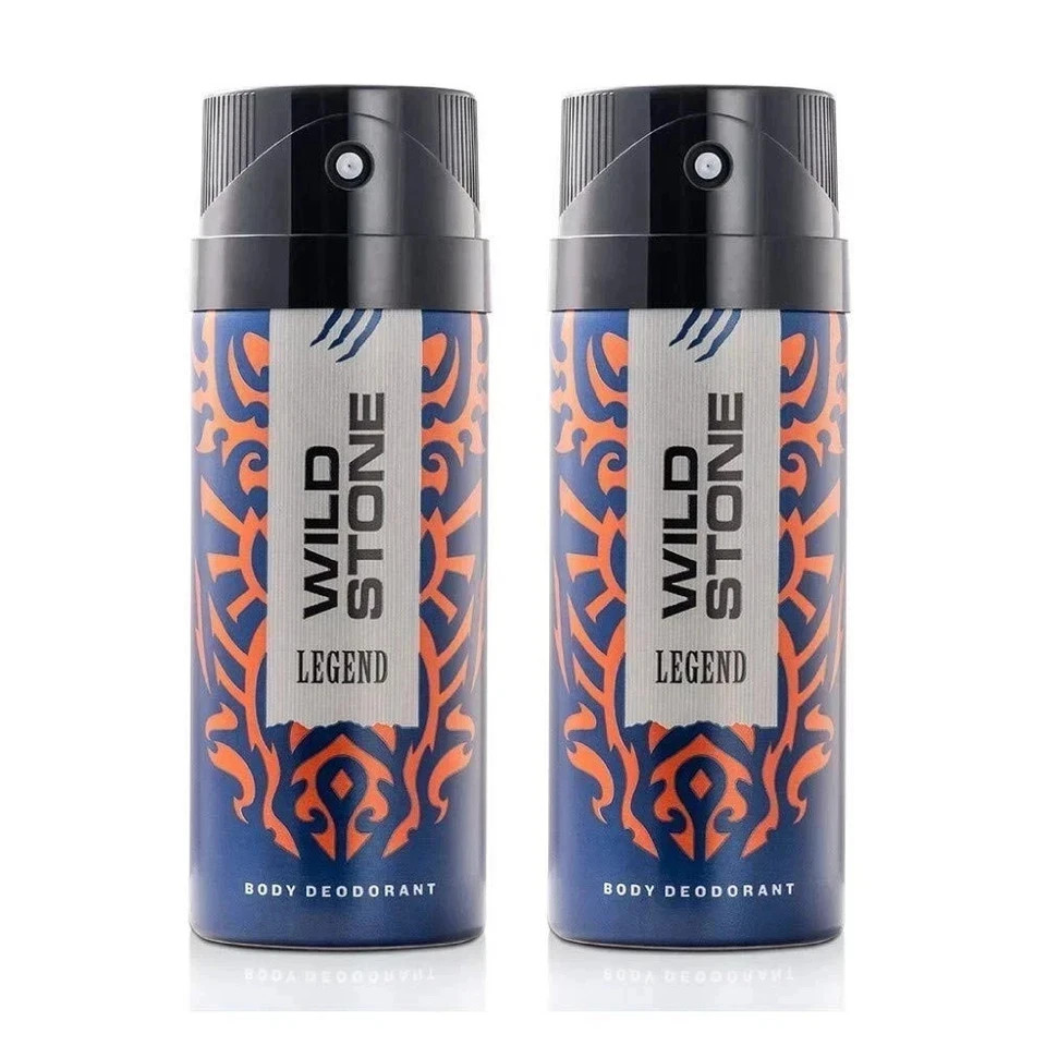 Wild Stone Legend Deodorant for Men 225ml x2 Pack | Long-Lasting Masculine Smell