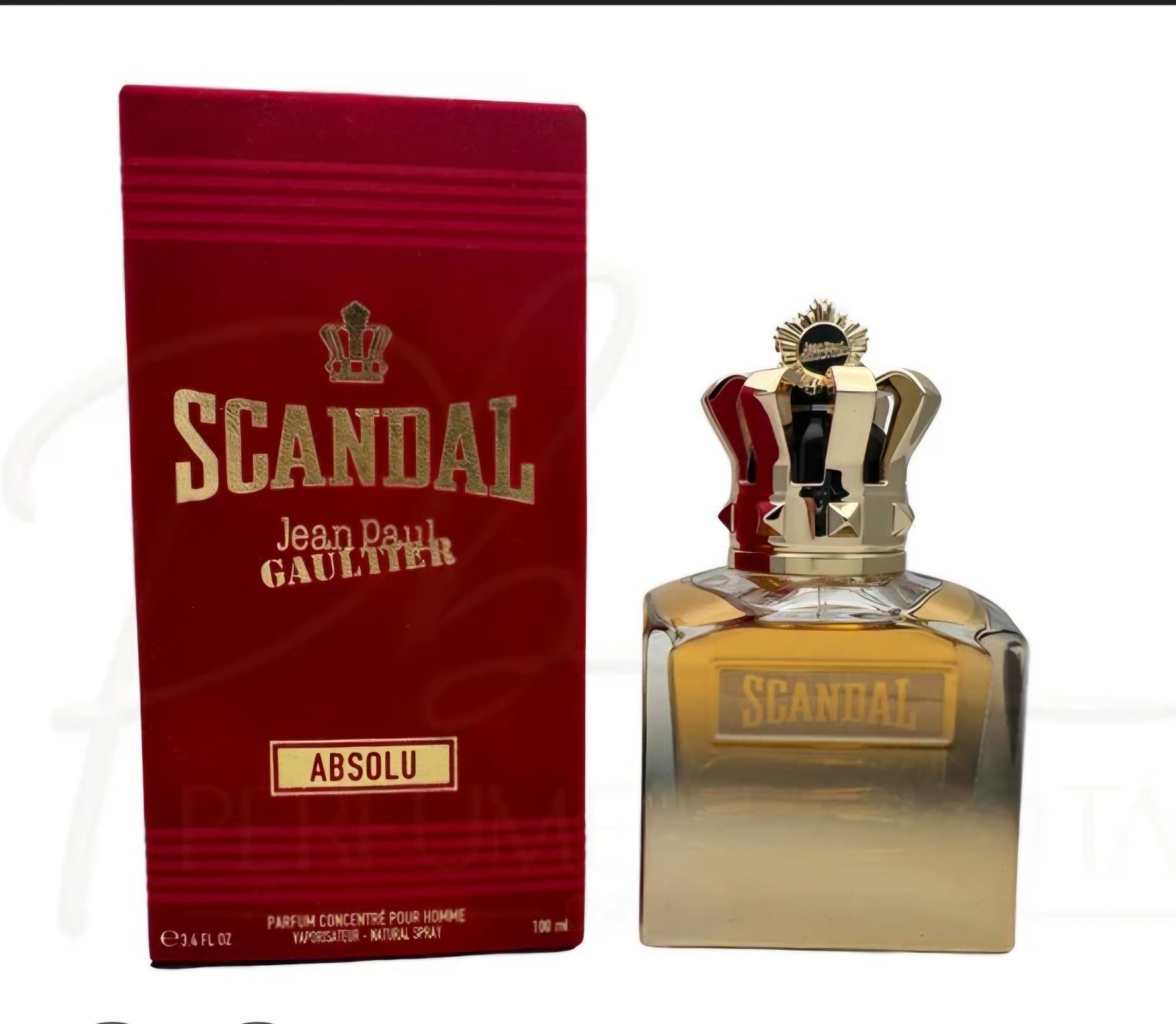 Jean Paul Gaultier SCANDAL ABSOLU Pour Homme Parfum INTENSE 3.4oz/100ml SEALED