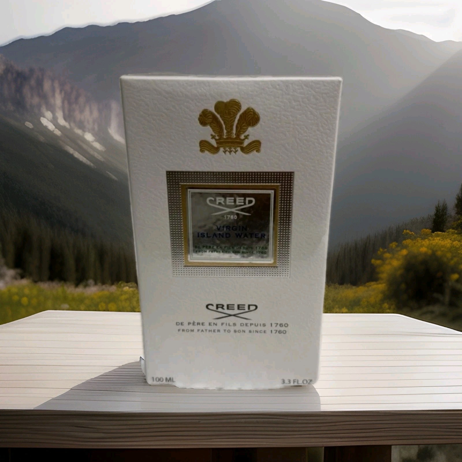 (NIB) Creed Silver Mountain Water 100Ml 3.3oz with RECEIPT