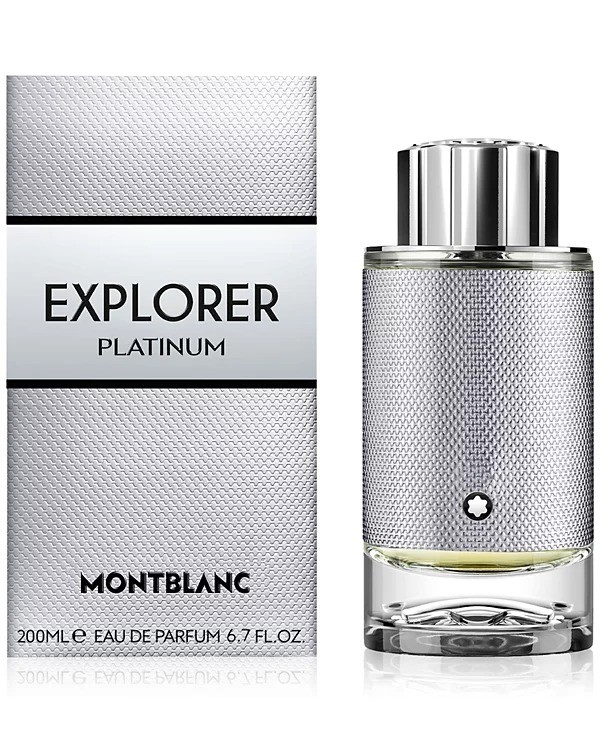 MontBlanc Men’s Explorer Platinum EDP Spray 6.7 oz Fragrances 3386460146081