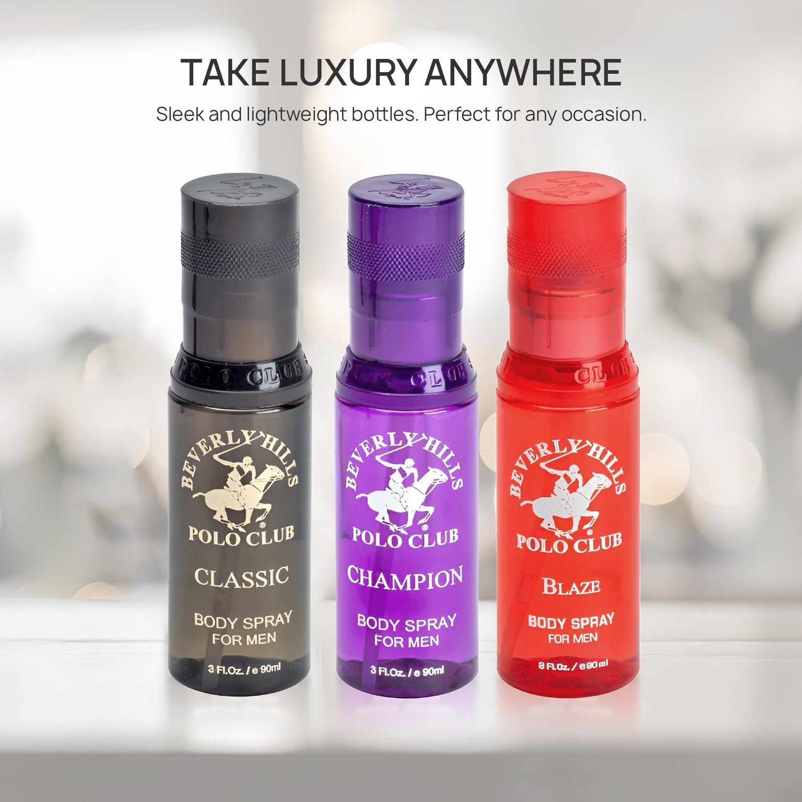 Beverly Hills Polo Club Pocket Collection for Men’s Body Mist Spray (3 FL. OZ)