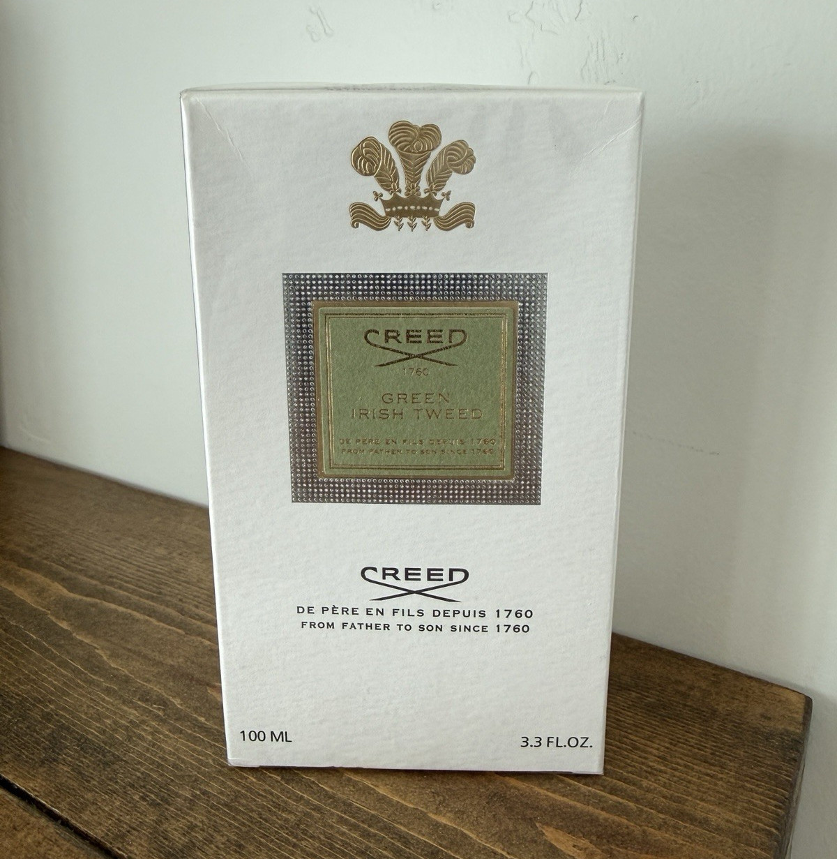 Creed Green Irish Tweed Eau de Parfum Spray, 3.3 fl oz Regular Size