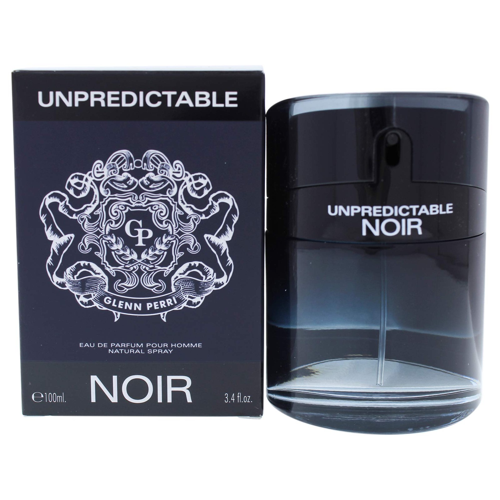 Glenn Perri Unpredictable Noir Men 3.4 oz EDP Spray Fl Oz (Pack of 1)