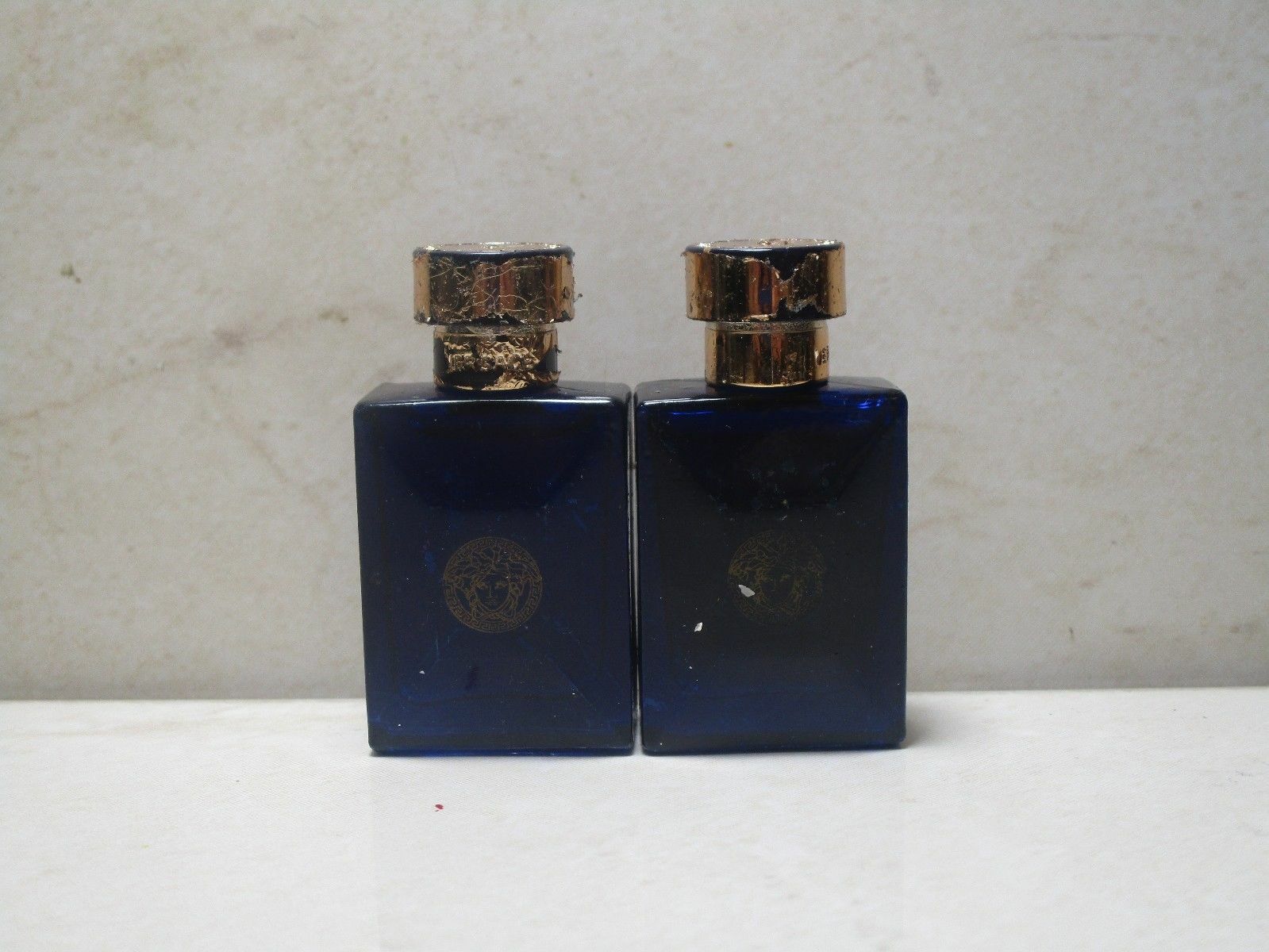 VERSACE (LOT OF 4) POUR HOMME DYLAN BLUE SPLASH 0.17 OZ SEE DETAILS