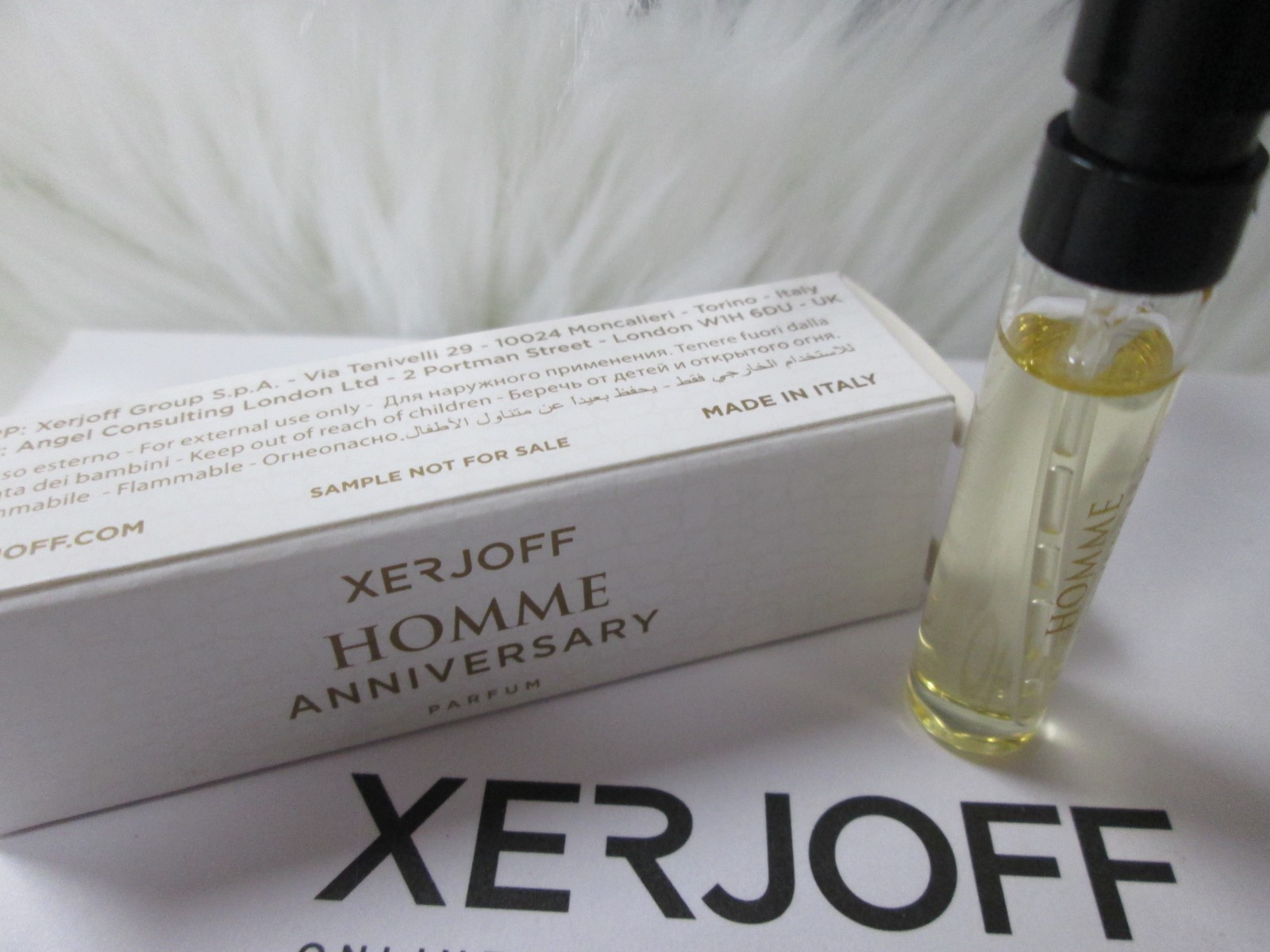 Xerjoff HOMME ANNIVERSARY PARFUM 2ml/0.06OZ Sample NWC Luxury! Men’s Italy!