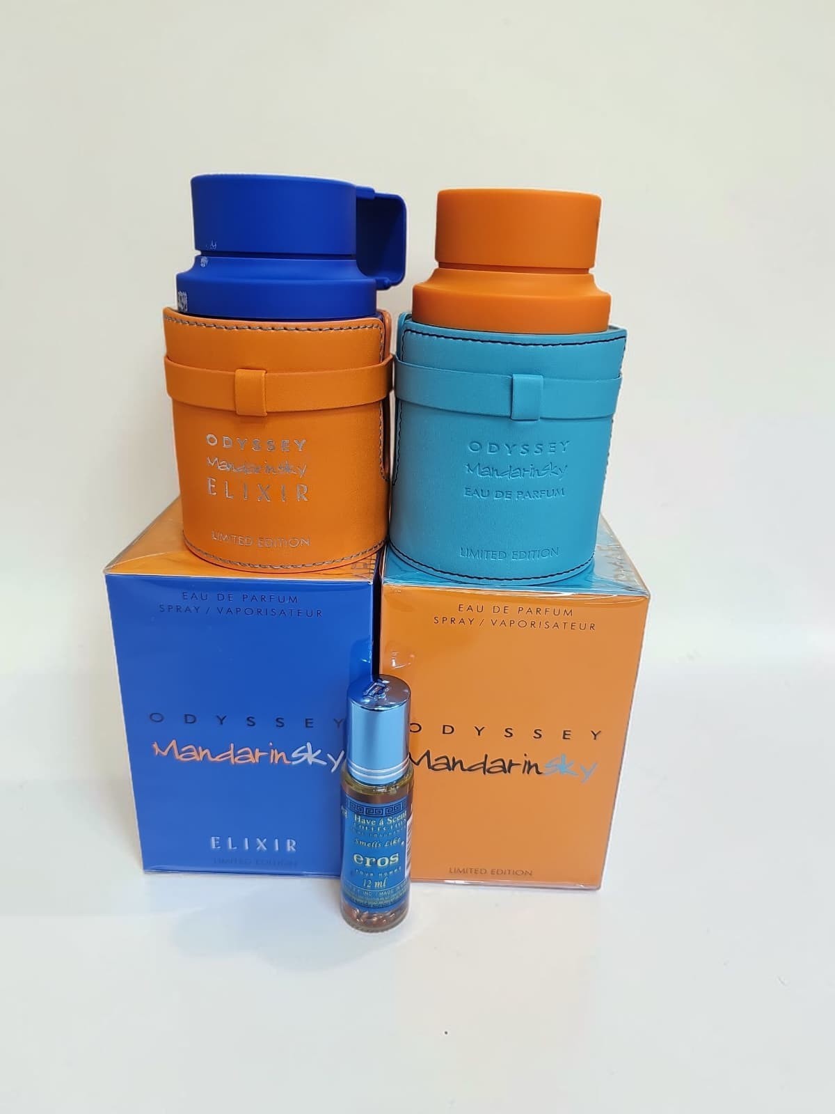 Armaf Odyssey Mandarin Sky + Elixir Bundle 2PCS 100ml + Free Oil NEW SEALED