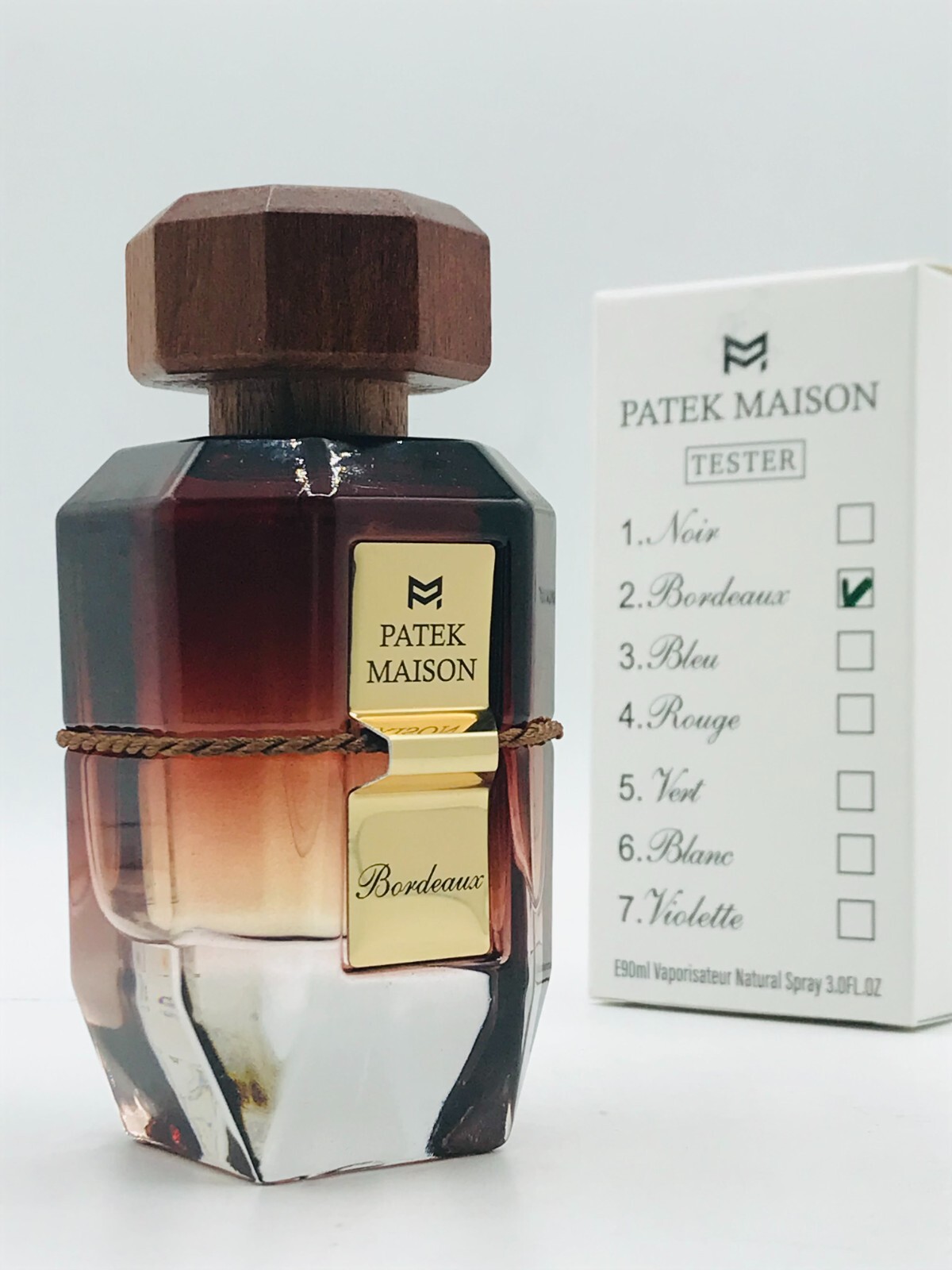 Patek Maison Bordeaux Men Parfum Spray 3.0 oz 90 ml Box As Shown