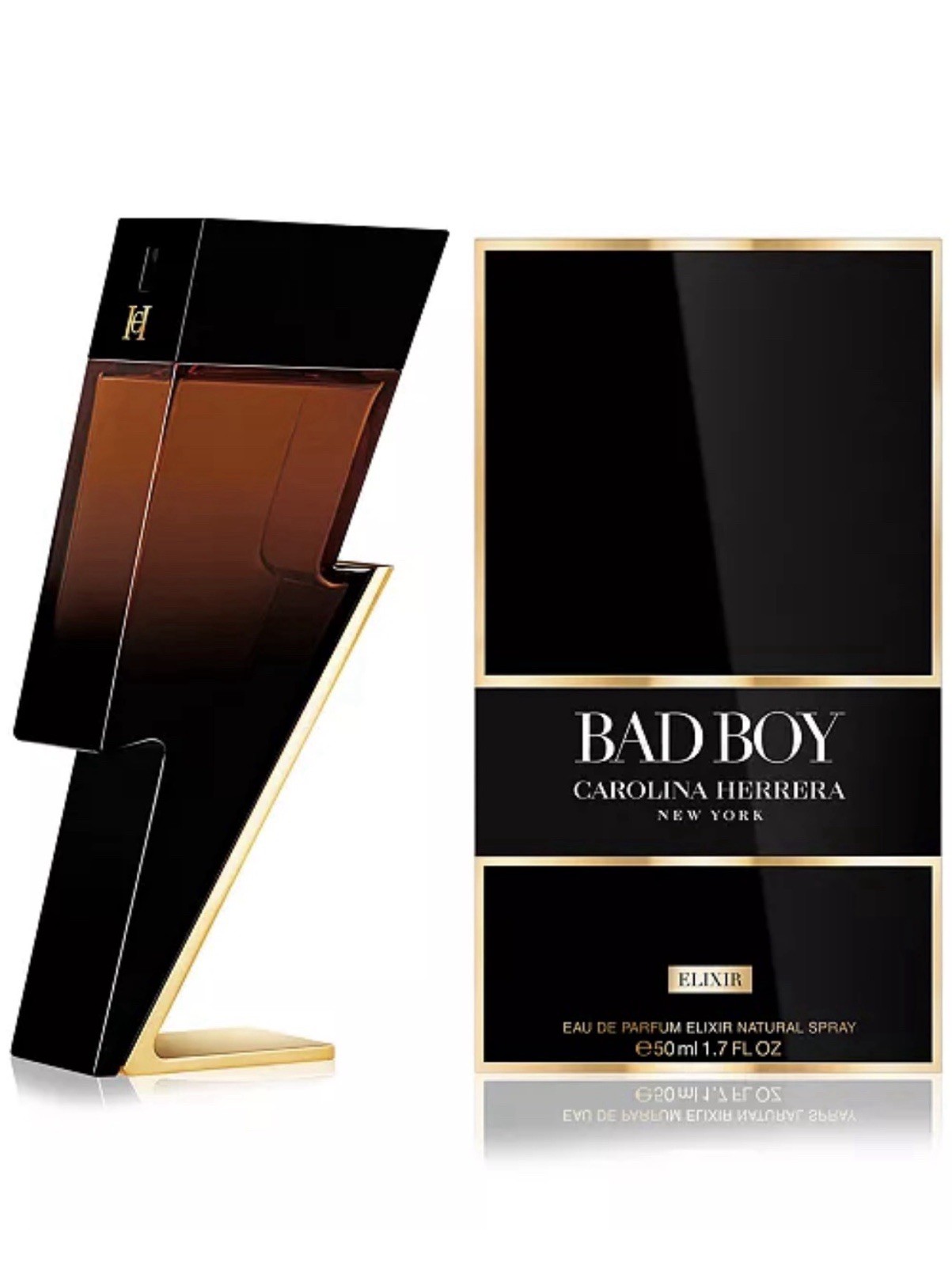 Bad Boy Elixir by Carolina Herrera, 3.4 oz EDP Elixir Spray for Men
