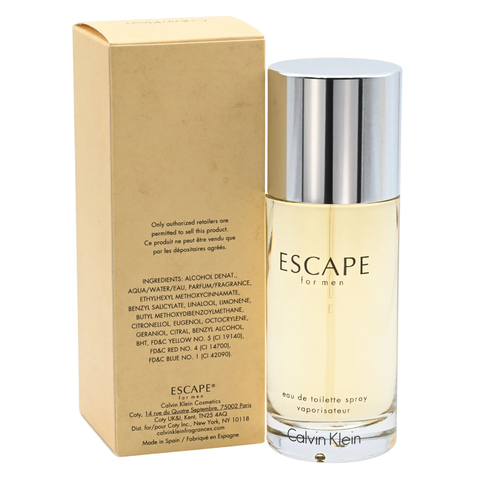 ESCAPE by Calvin Klein cologne for men EDT 3.3/ 3.4 oz New in Box
