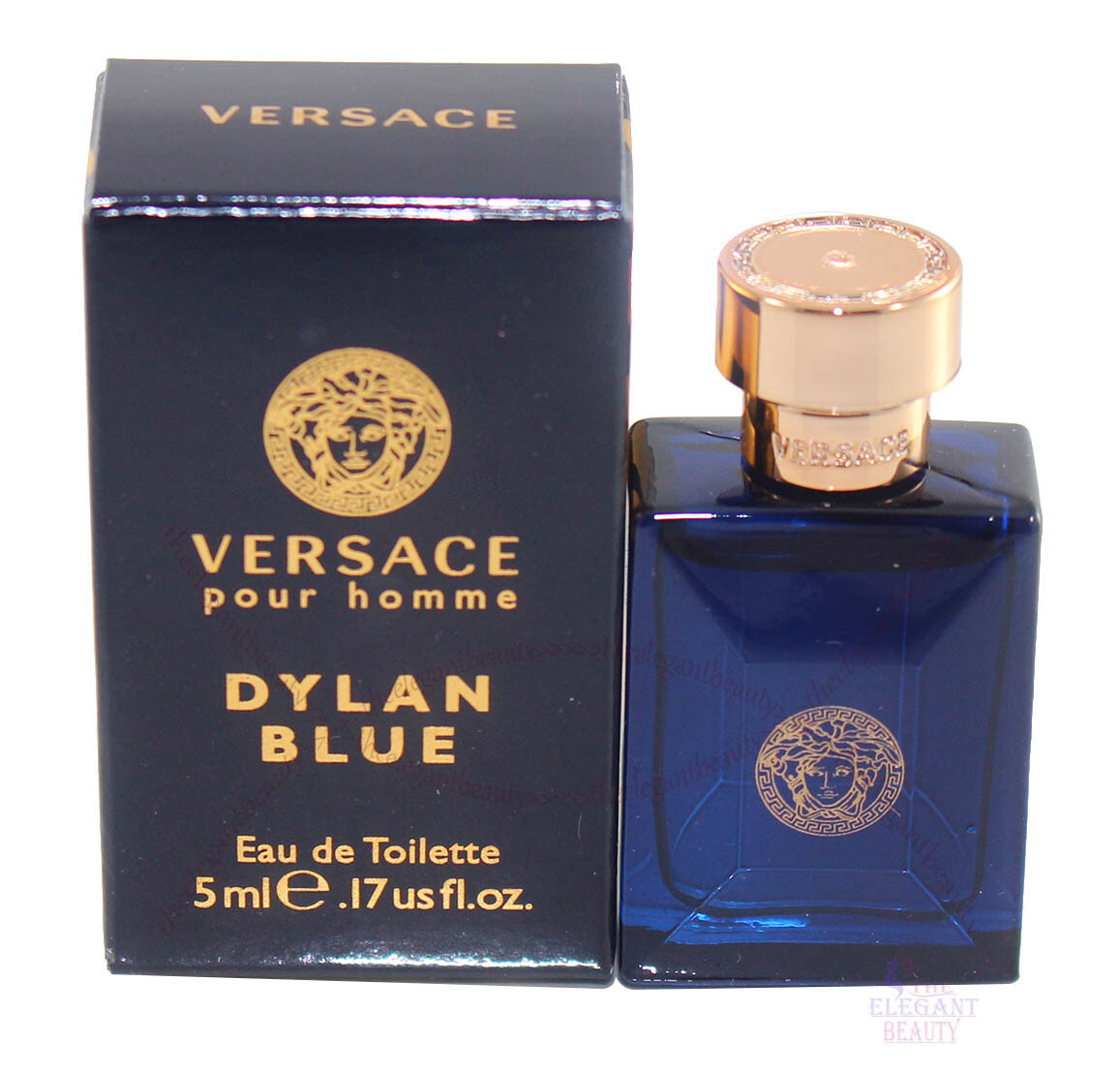 Versace Pour Homme Dylan Blue 0.17oz /5ml Men’s Edt Splash Mini New In Box