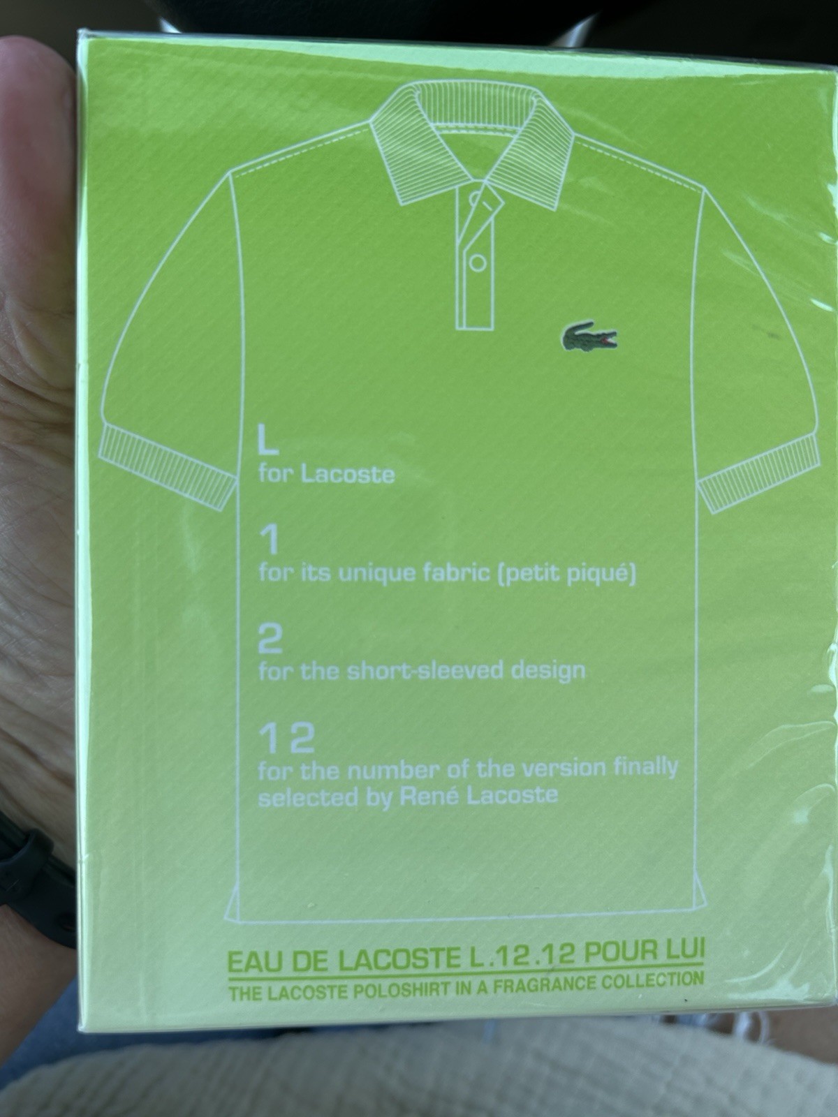 Lacoste Pour Lui L.12.12 Eau Fraiche EDT Nat Spray 5.9 Oz 175 ML BNIB Sealed Men