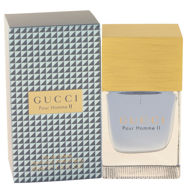 Gucci Pour Homme ii Men’s Cologne 1.6oz/50ml EDT Spray No Cellophane Rare Vintag