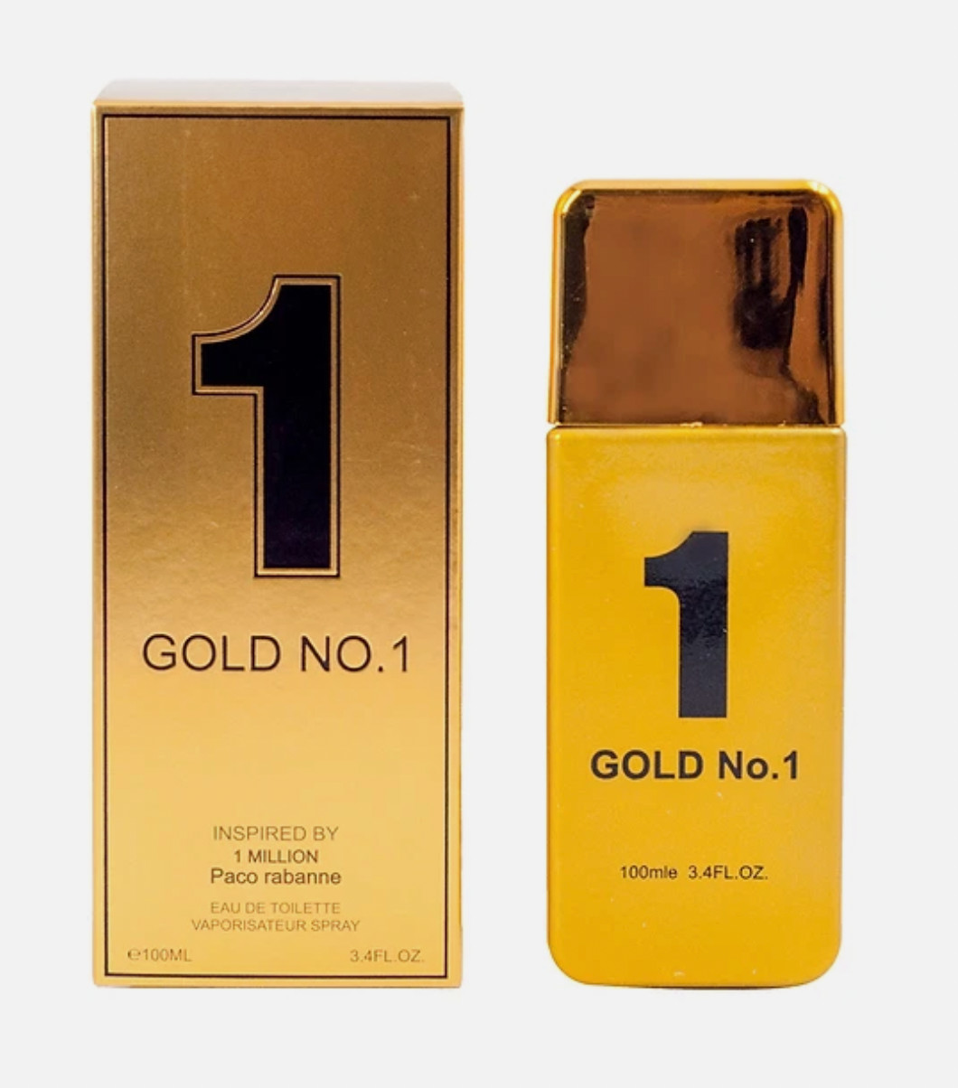 Gold No.1 Eau de Toilette 3.4 FL OZ INSPIRED BY 1 Million Cologne For Men | JBS