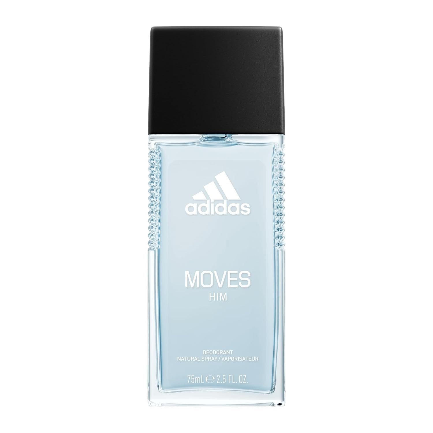Adidas Moves Him Body Fragrance 2.5 Fl Oz (Pack of 1) , Notes of Green Apple, Ce