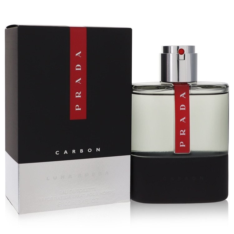 Prada Luna Rossa Carbon by Prada Eau De Toilette Spray 3.4 oz For Men Brand New