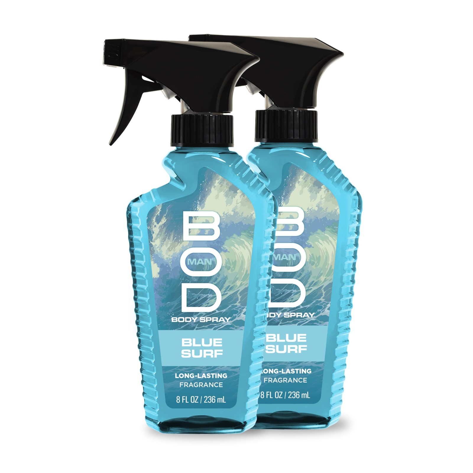 BOD Man Blue Surf Fragrance Body Spray 8 fl oz, Pack of 2