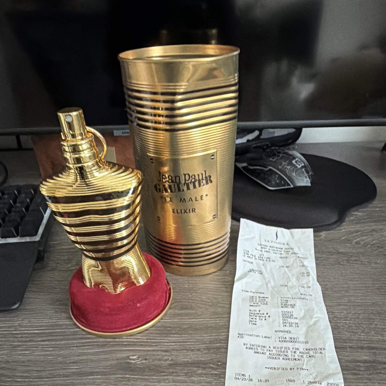 Jean Paul Gaultier Le Male Elixir Spray Elixir 4.2 oz Regular Size Can is dented