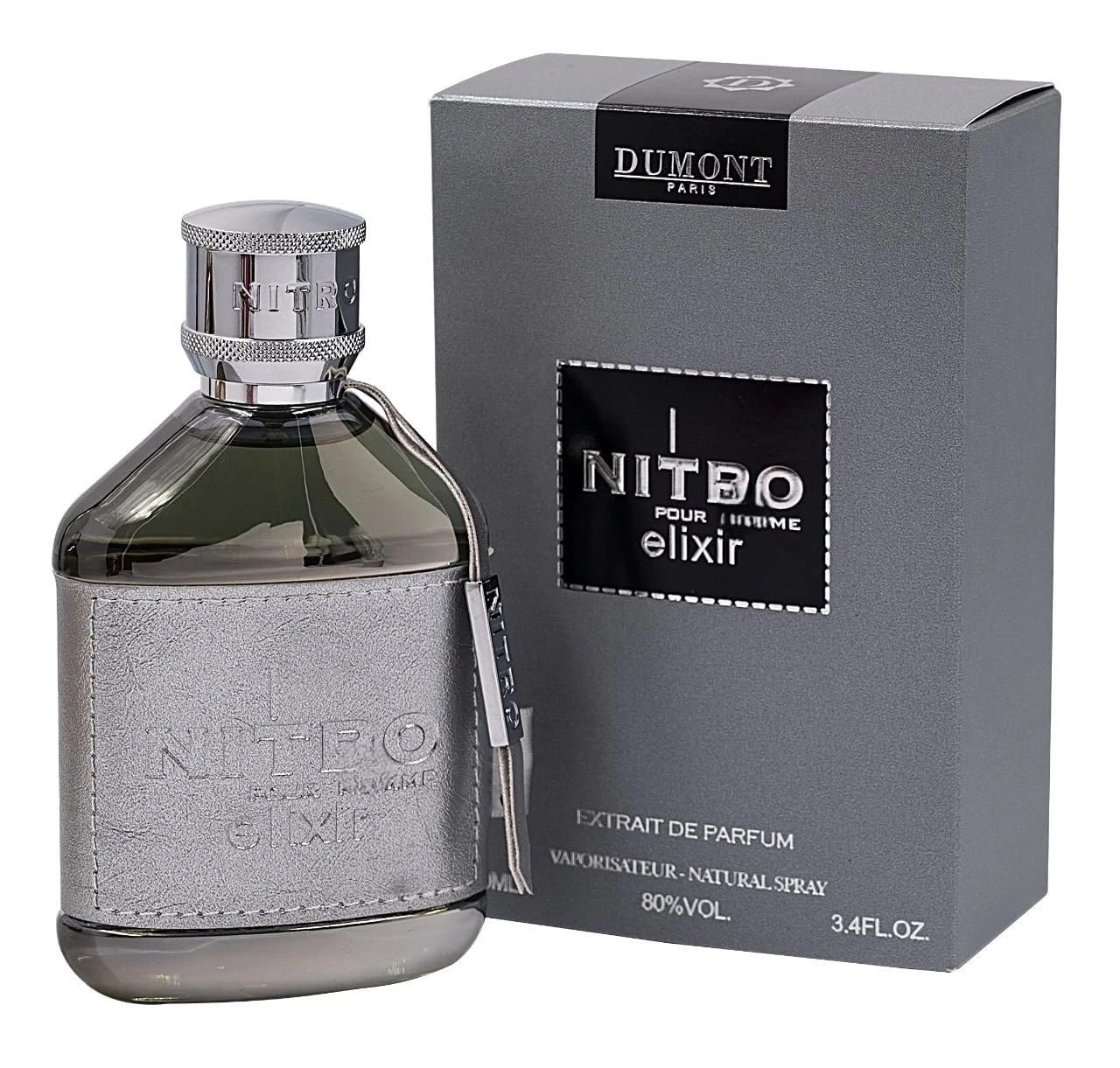 Nitro Elixir 3.4 Fl Oz Extrait De Parfum for Men, Bold Elegant Sensual Fragrance