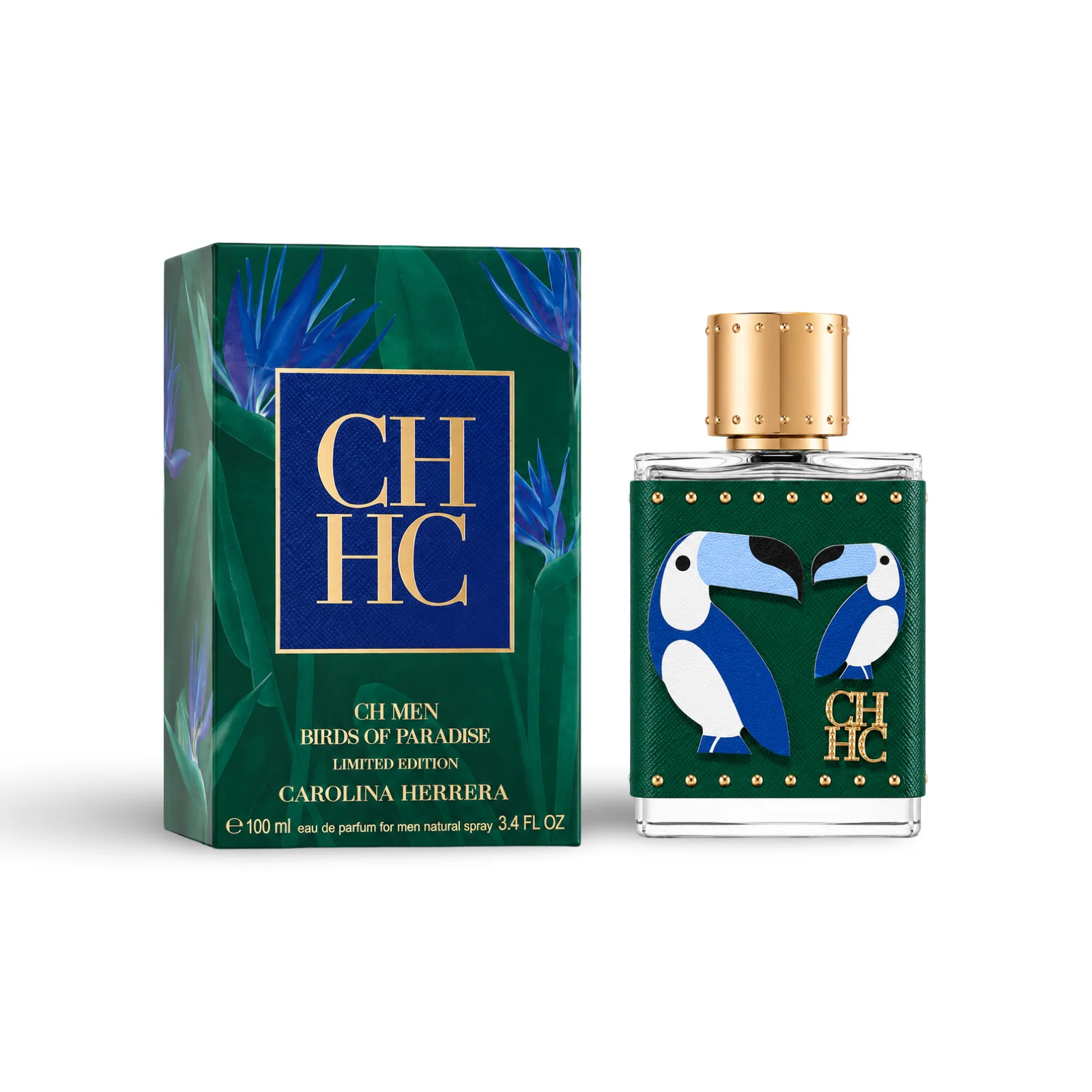 CH Birds of Paradise by Carolina Herrera 3.4oz EDP for Men NEW SEALED BOX