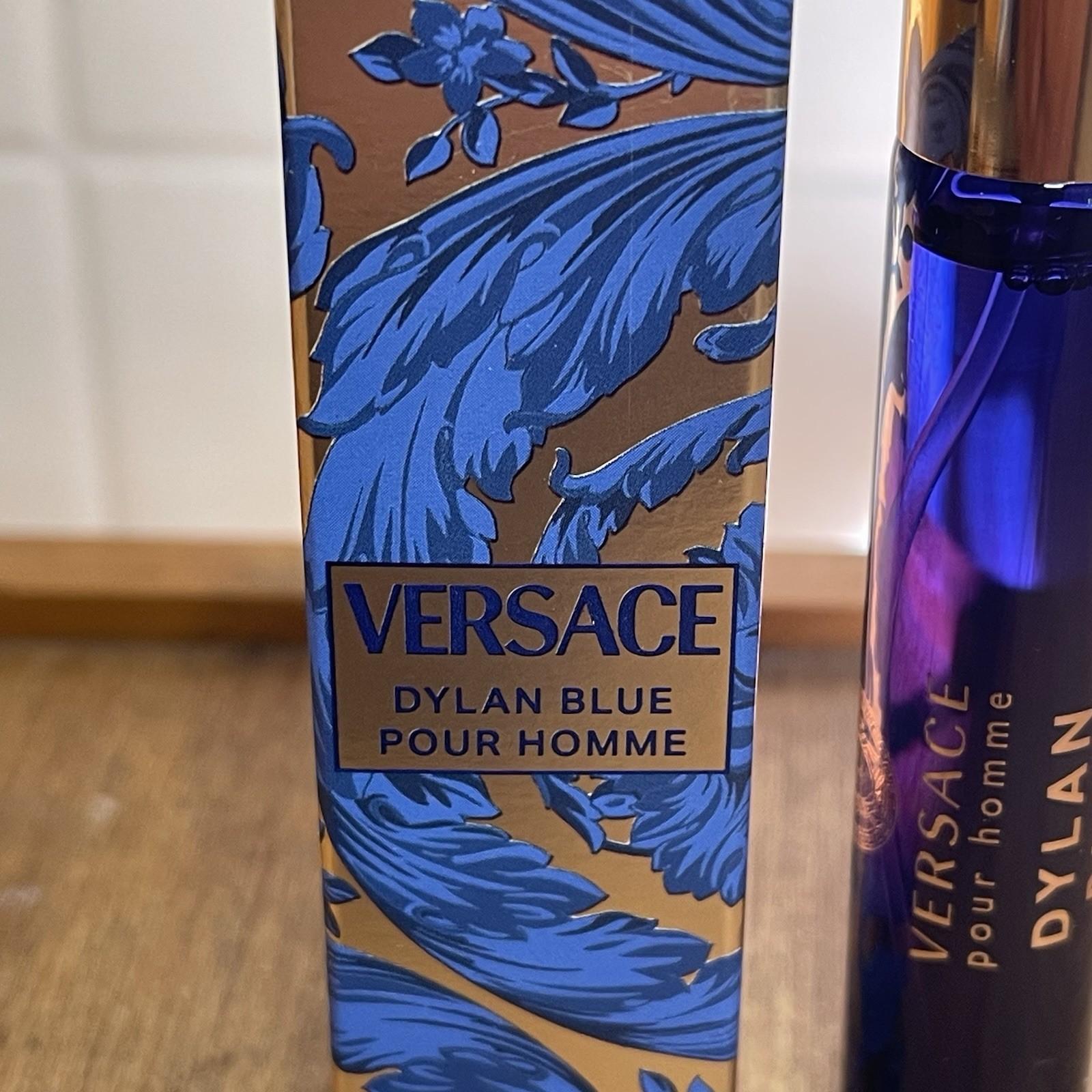 Versace Dylan Blue Pour Homme Travel Spray 0.3 Fl Oz, NIB