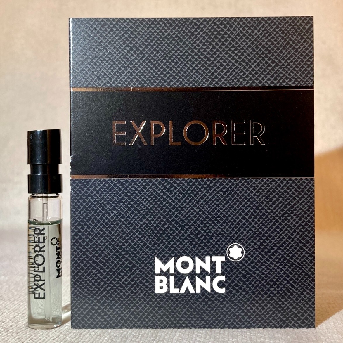 Mont Blanc Explorer Eau de Parfum EDP Sample Spray .06oz, 2ml New in Card