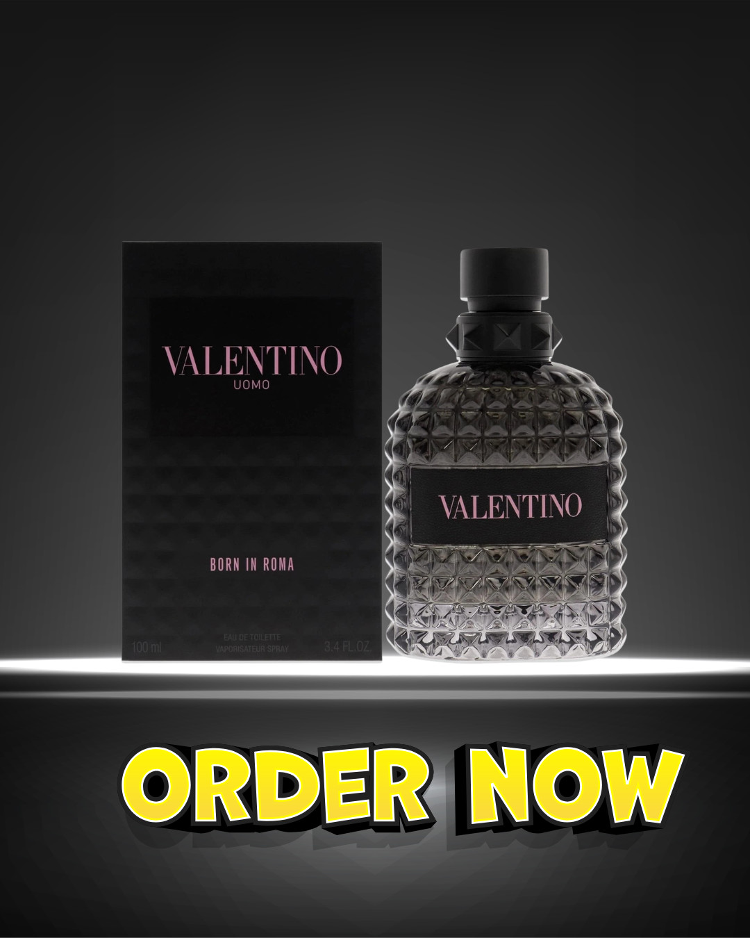 Valentino Uomo Born In Roma 3.4 oz. EDT Authentic Brand New