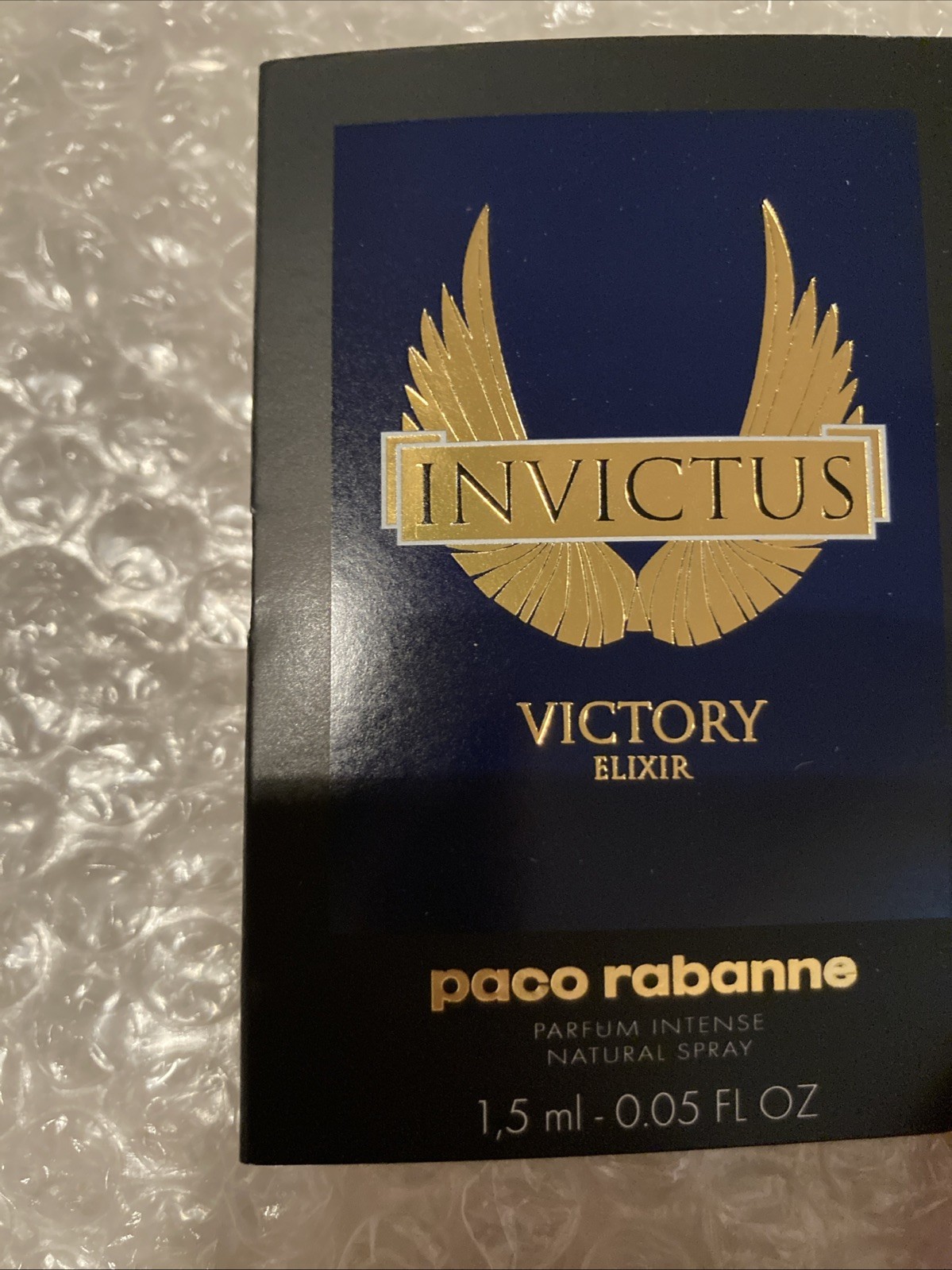 PACO RABANNE Invictus Victory Elixir PARFUM INTENSE Mens Sample Spray 1.5ml New