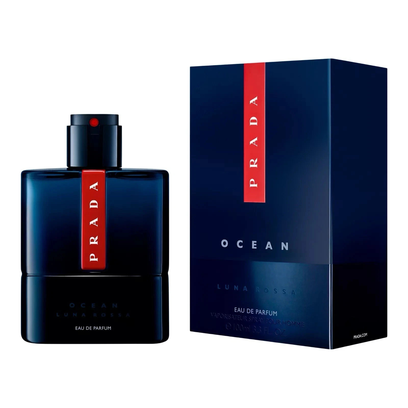 Prada Luna Rossa Ocean 3.3 oz Eau De Parfum EDP Cologne for Men New Sealed Box