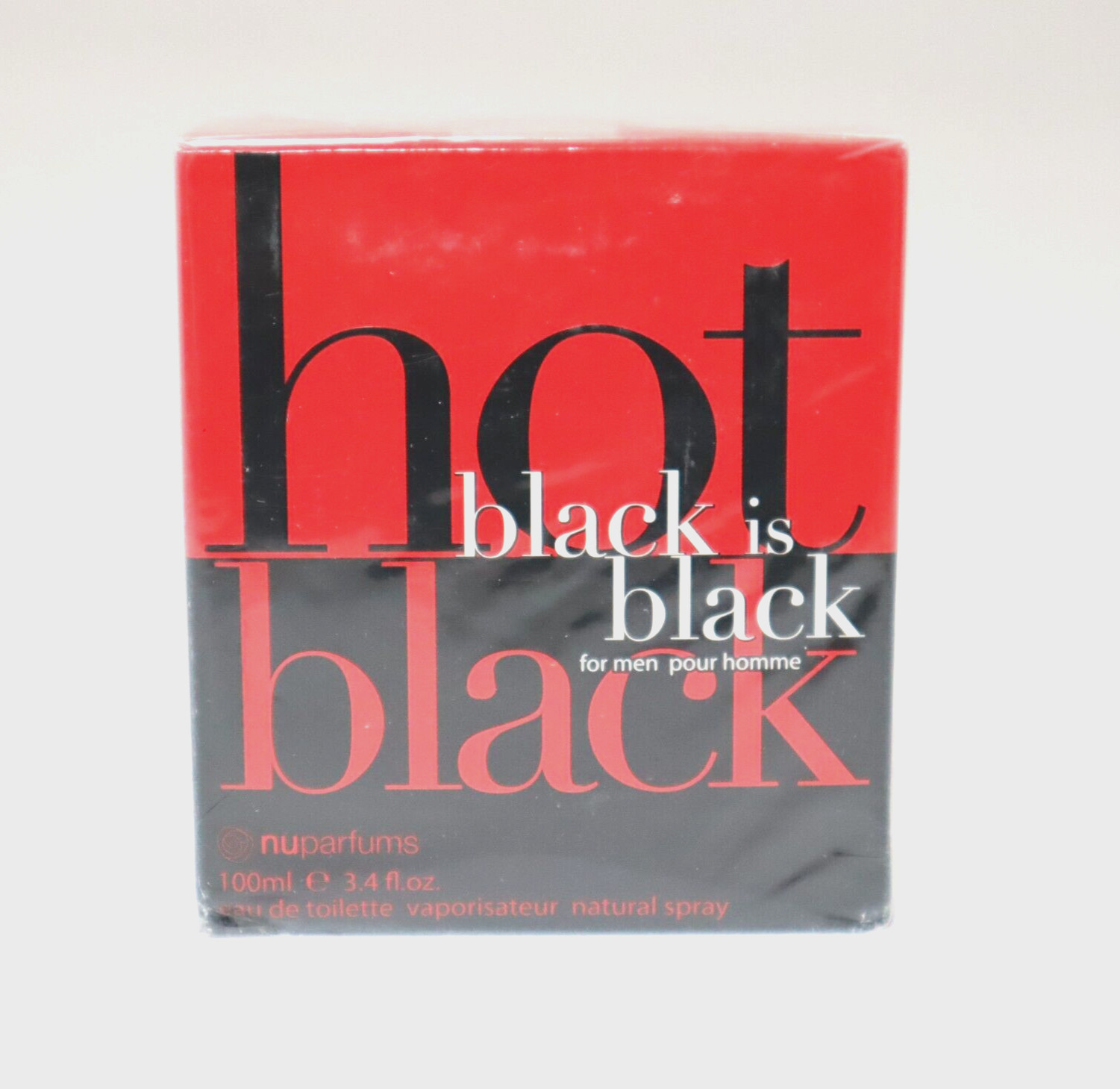 Nu Parfums Hot is Black Eau de Toilette Spray for Men 3.4 fl oz – NEW