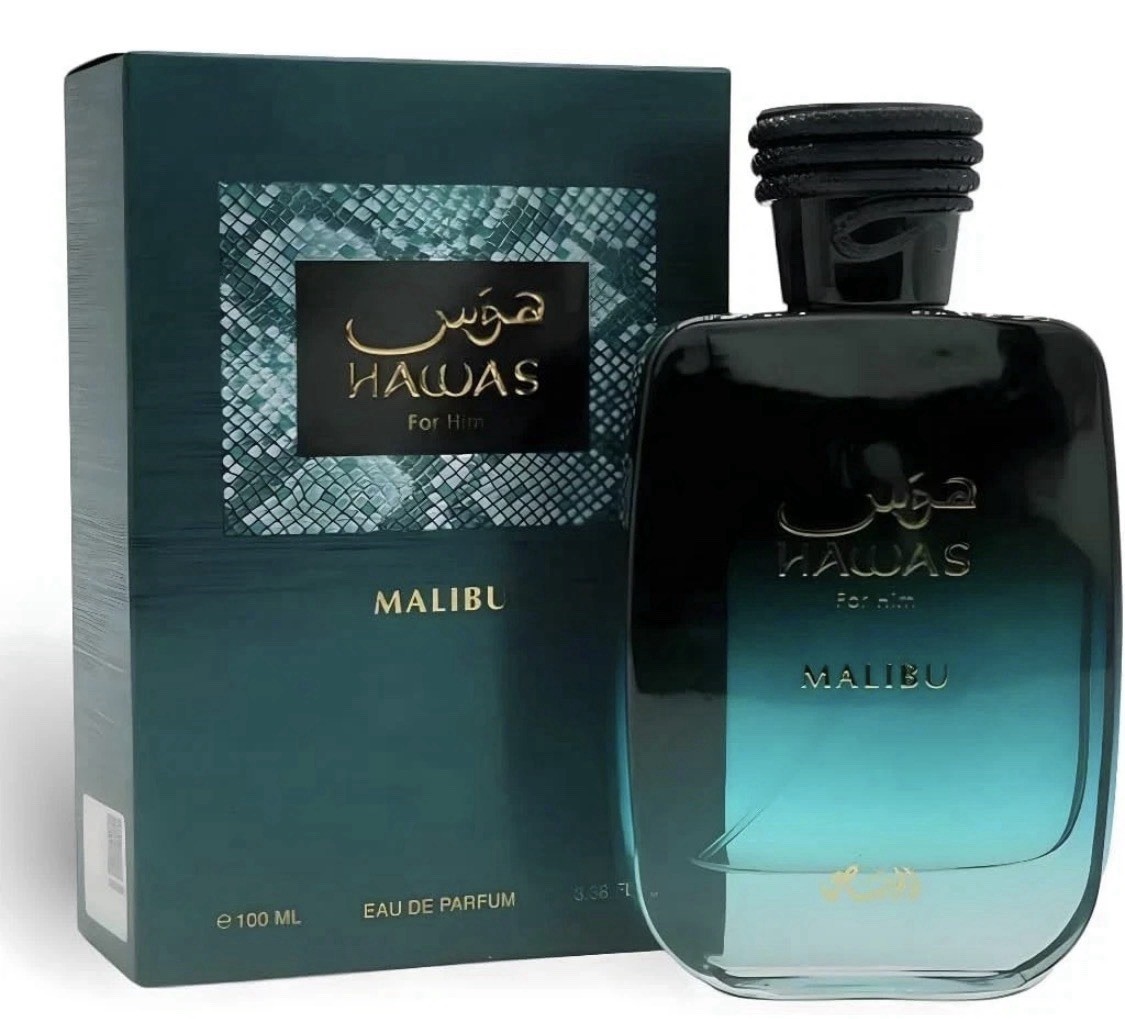 Rasasi Hawas Malibu 3.38 Oz Men Eau De Parfum Spray New