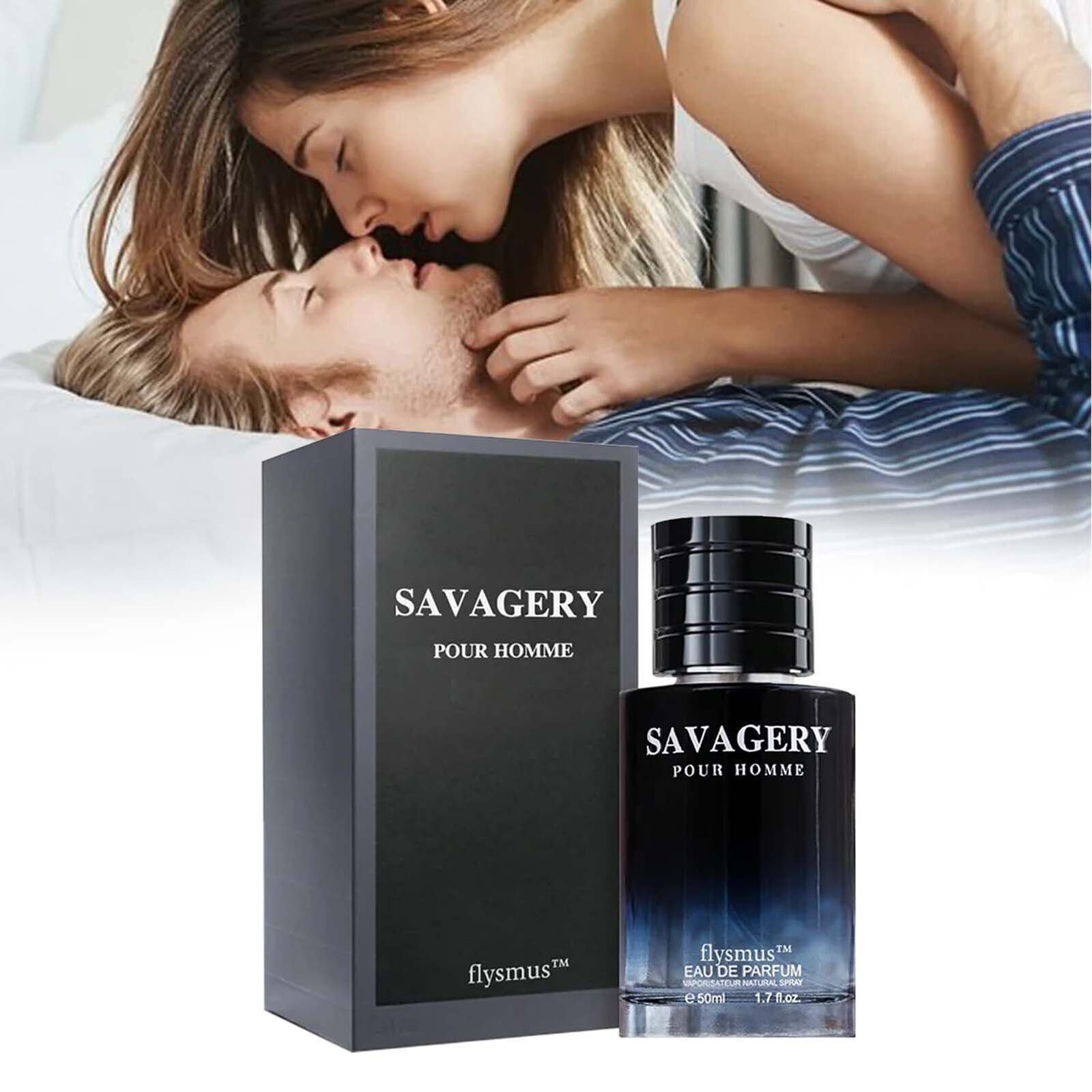 Savagery Men’s Pheromone Cologne Long Lasting Scent 1.7 FL.OZ 50ML US