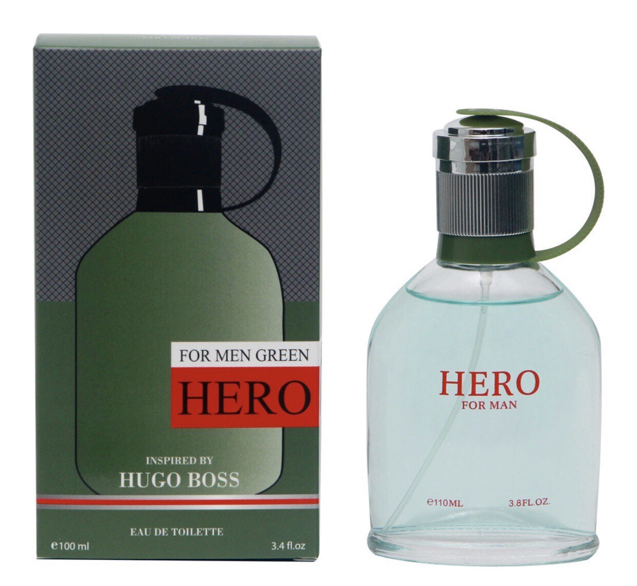 FOR MEN GREEN HERO EAU DE COLOGNE PARFUM PERFUME 3.4 OZ EBC COLLECTION