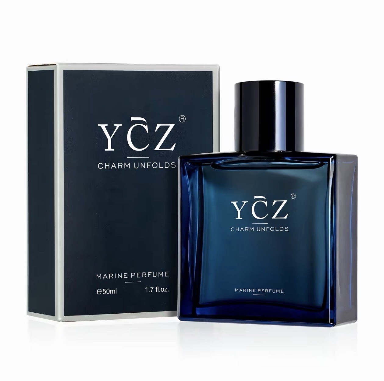 YCZ Midnight Marine Eau De Parfum for Men 1.7oz 50ml Long Lasting Cologne