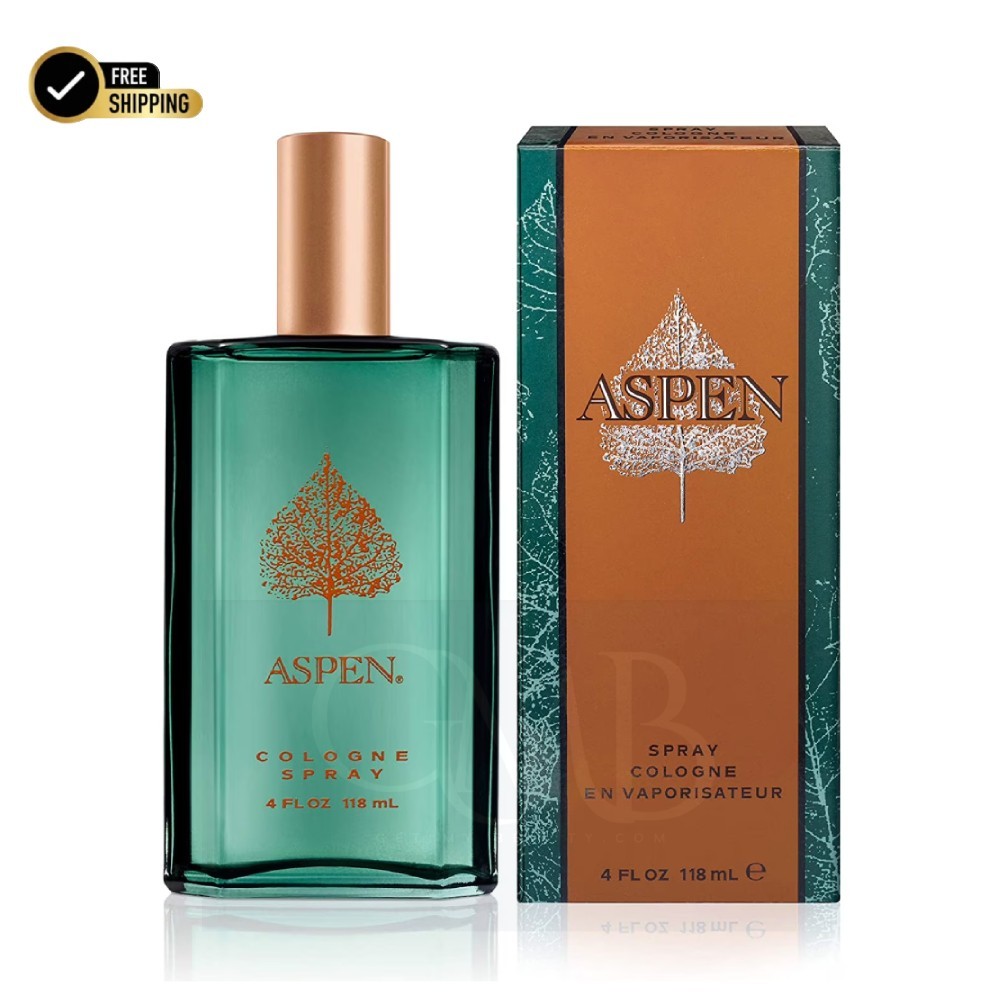 Coty Aspen Men Cologne Natural Spray 4.0 oz 118 ml Perfume for Men