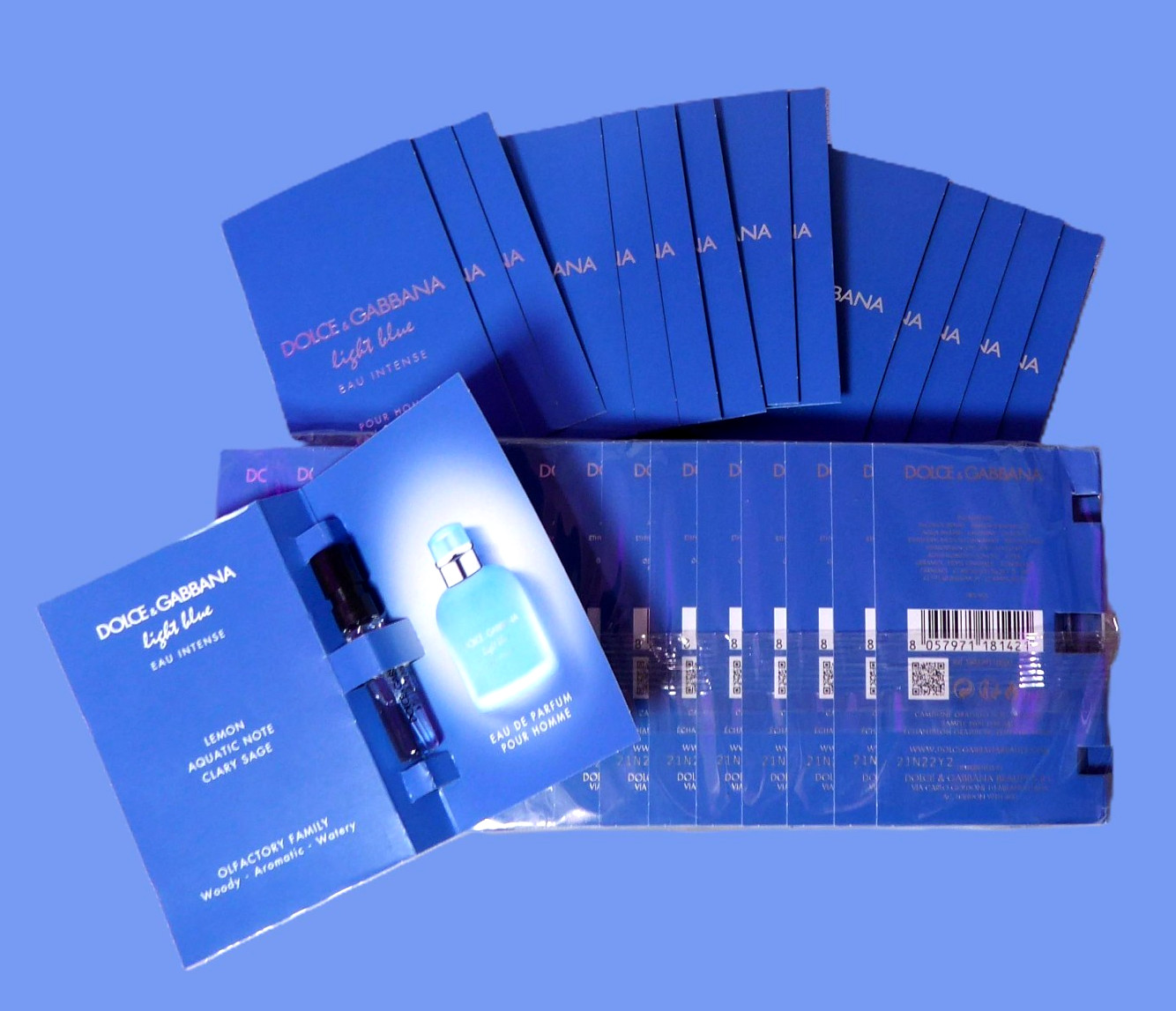 MEN’S SELLER COLLECTION 144 DOLCE & GABBANA LIGHT BLUE EAU INTENSE SAMPLES MEN