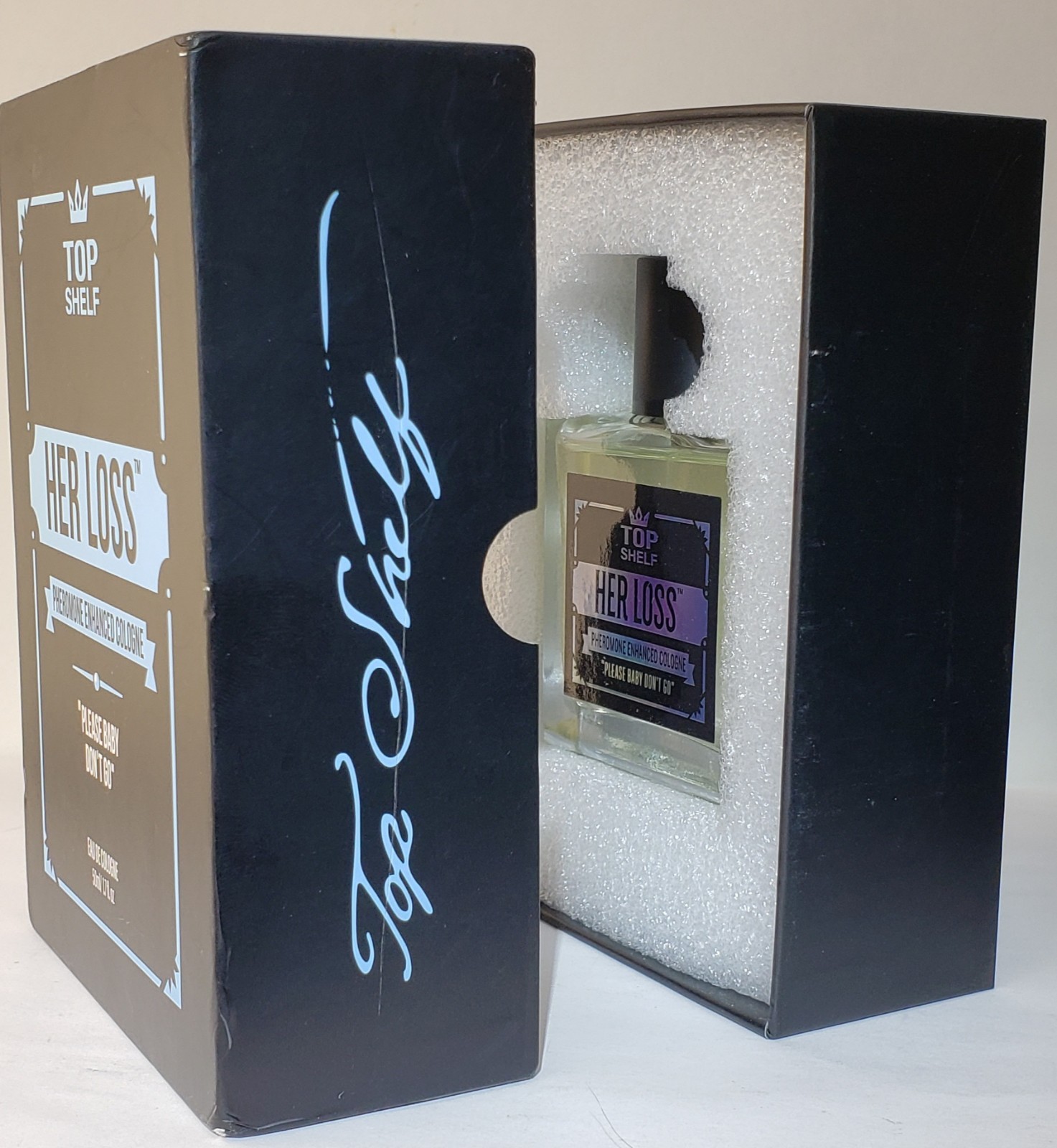 HER LOSS by Top Shelf ~ Pheromone Enhanced Eau de Cologne EDC for Men~ 1.7 fl oz
