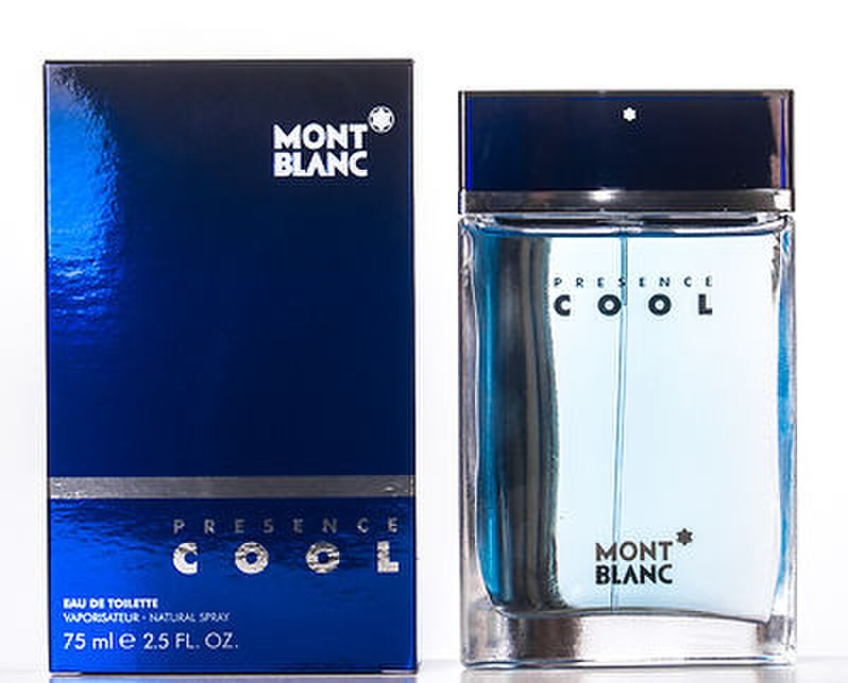 Mont Blanc Presence Cool Eau de Toilette 2.5 oz for Men | Fresh Fruity Fragrance