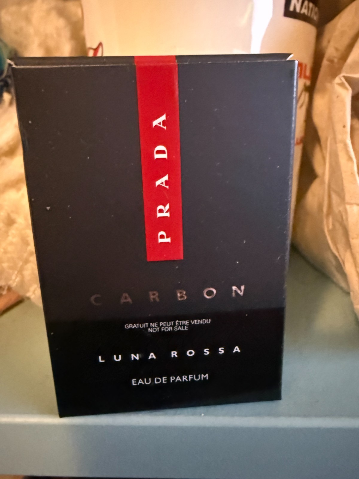 Prada Luna Rossa Carbon 9ml/0.3 fl oz EDP Cologne for Men Mini New In Box