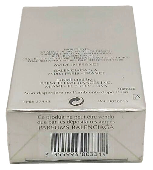 ❤️ CRISTOBAL POUR HOMME,BALENCIAGA1.6oz 50ml. EAU DE TOILETTE,SEALED☆☆☆☆☆