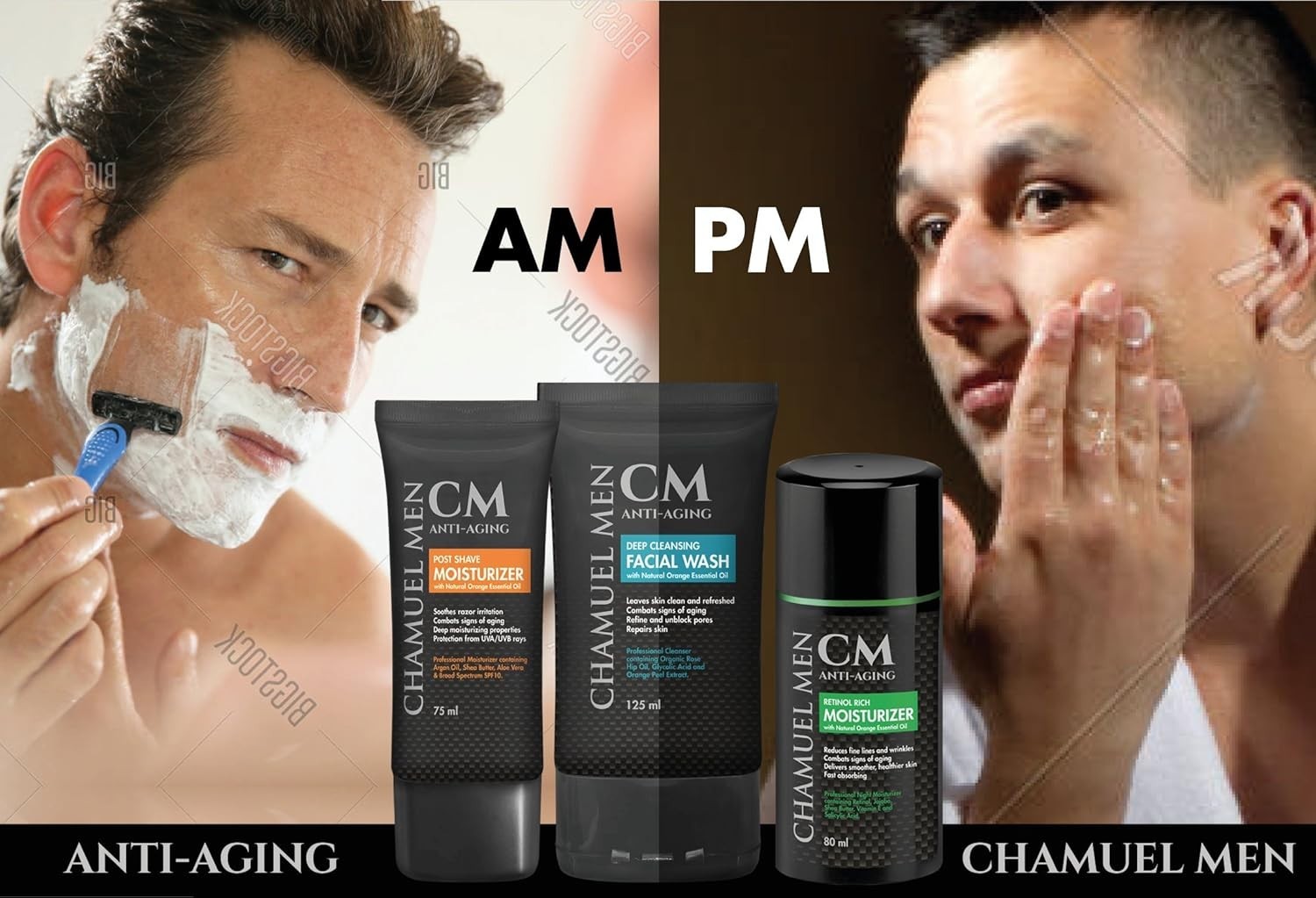 All-Natural Anti-Aging Aftershave Cream for Men – 2.6 oz Hydrating Moisturizer