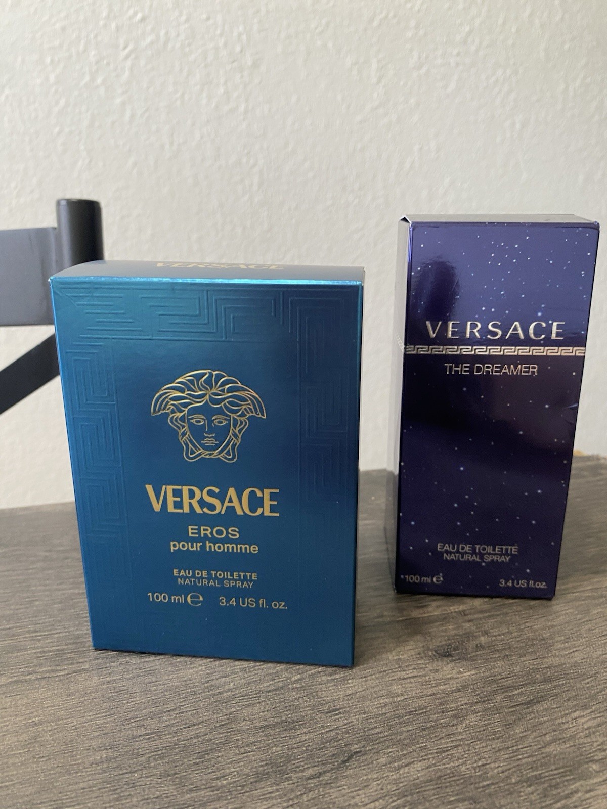 Versace Eros and Versace The Dreamer Eau de Toilette 3.4 fl oz New In Box