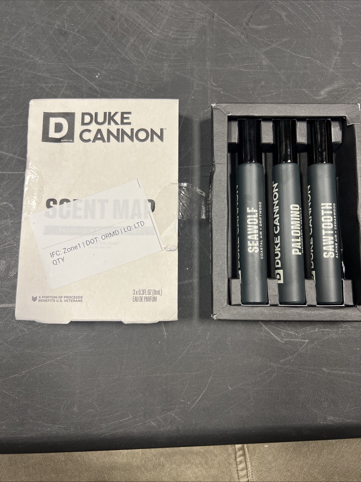 Duke Cannon Supply Co. Proper Cologne – Sawtooth/Palomino/Seawolf- 0.3 fl oz/3pk