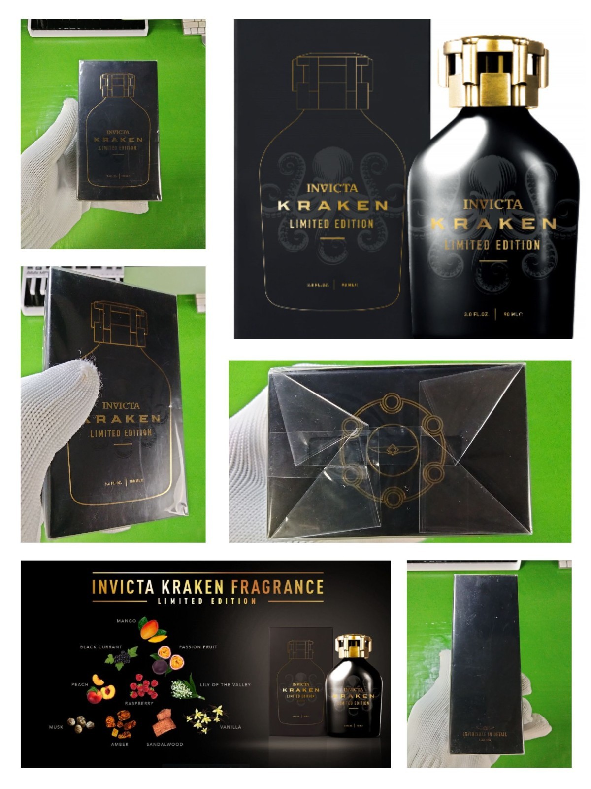 Invicta Kraken Limited Edition Series Fragrance Aromatic Woody Citrus Mo.# 40334