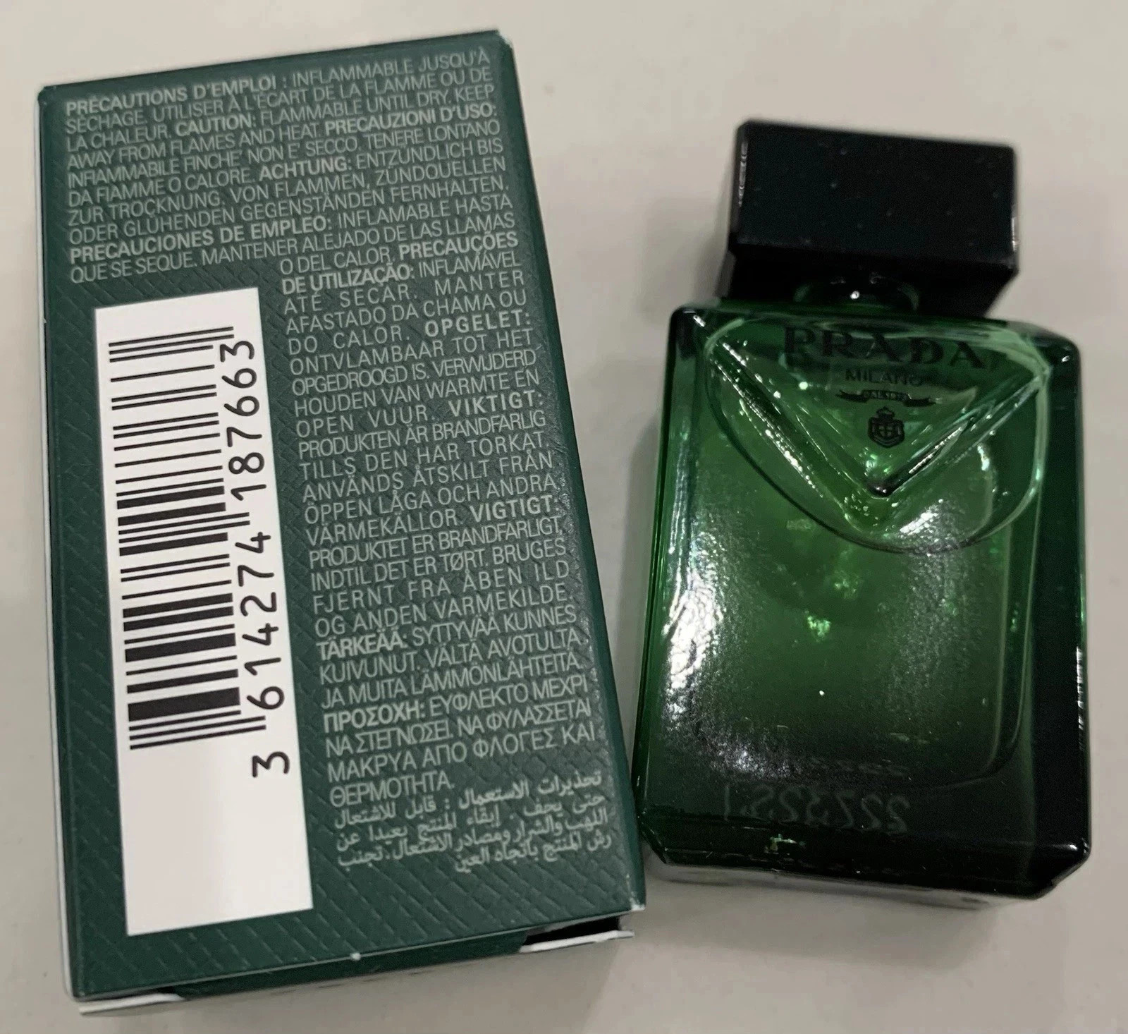 THE ALL NEW Mens Prada – Paradigme Mini Size Splash Bottle 7ml/0.23 fl. oz.