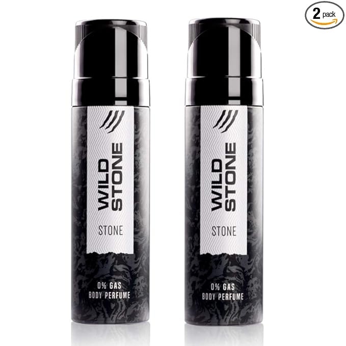 Wild Stone Stone Long Lasting Perfume Body Spray For Men Pack Of 2 (120ml Each)