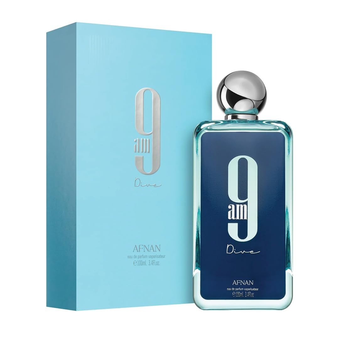 Afnan 9 AM Dive Eau De Parfum — 3.4 oz | Unisex | Brand New & Factory Sealed