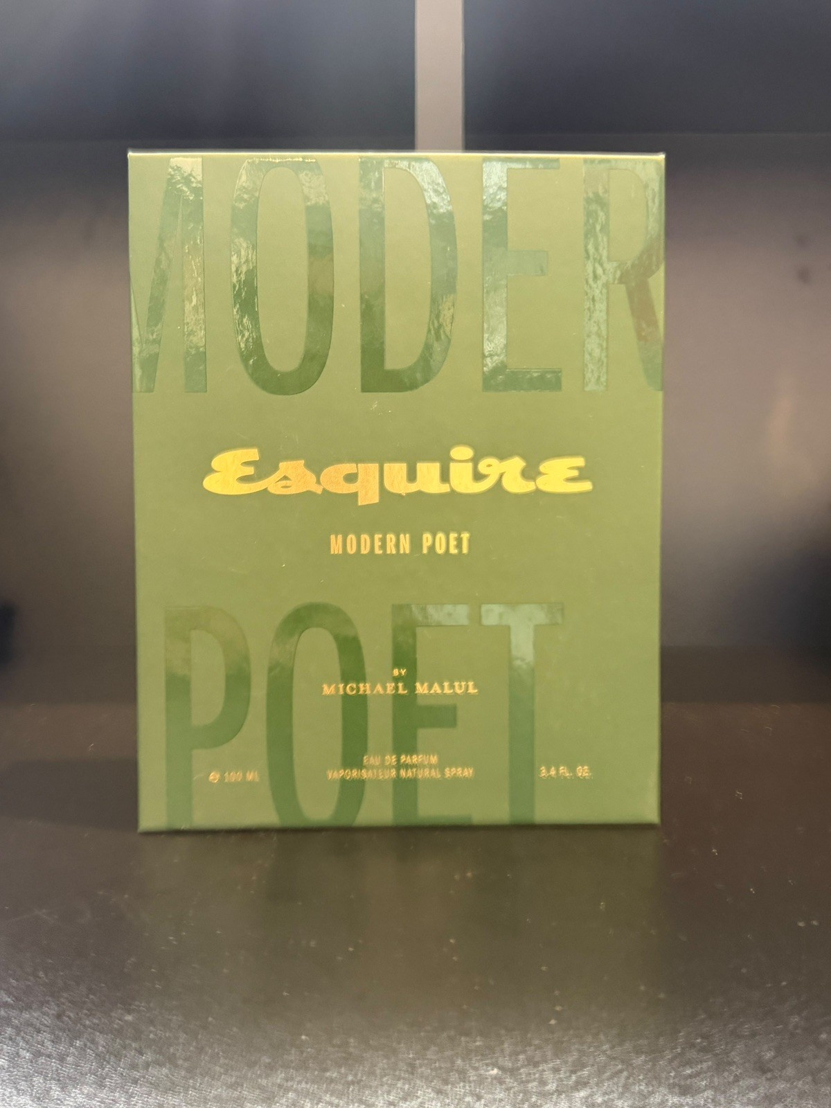 Michael Malul Esquire Modern Poet Men Eau de Parfum Spray 3.4Oz. (New in Box)