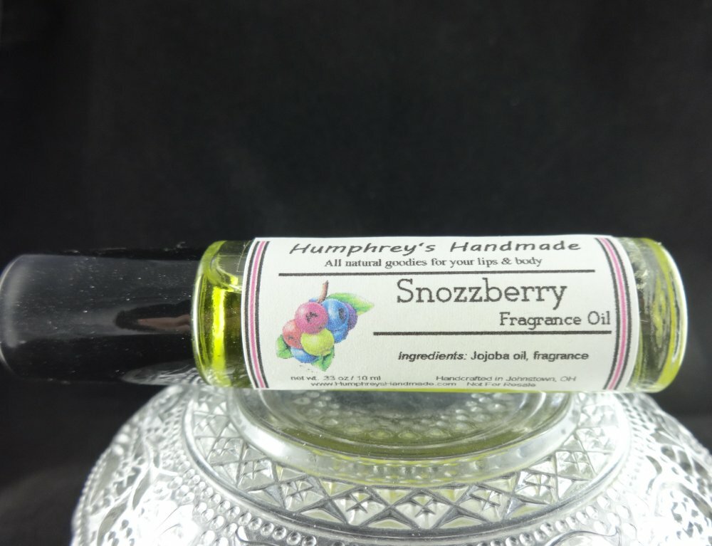 SNOZZBERRY Women’s Cologne Oil, Roll On Jojoba, Mixed Berry Scent Sweet Citrus