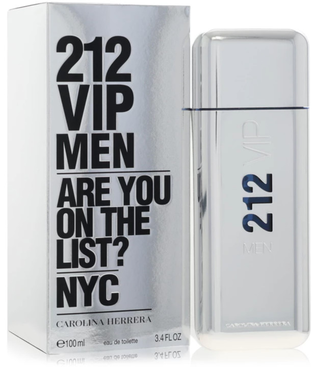 212 Vip Cologne By Carolina Herrera for Men 3.4 Oz Eau De Toilette Spray 100%
